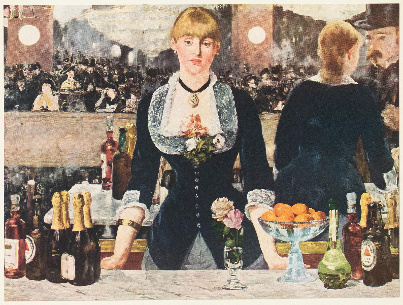 1953 After Manet "A Bar at the Folies-Bergere", Full-Color Print - 3