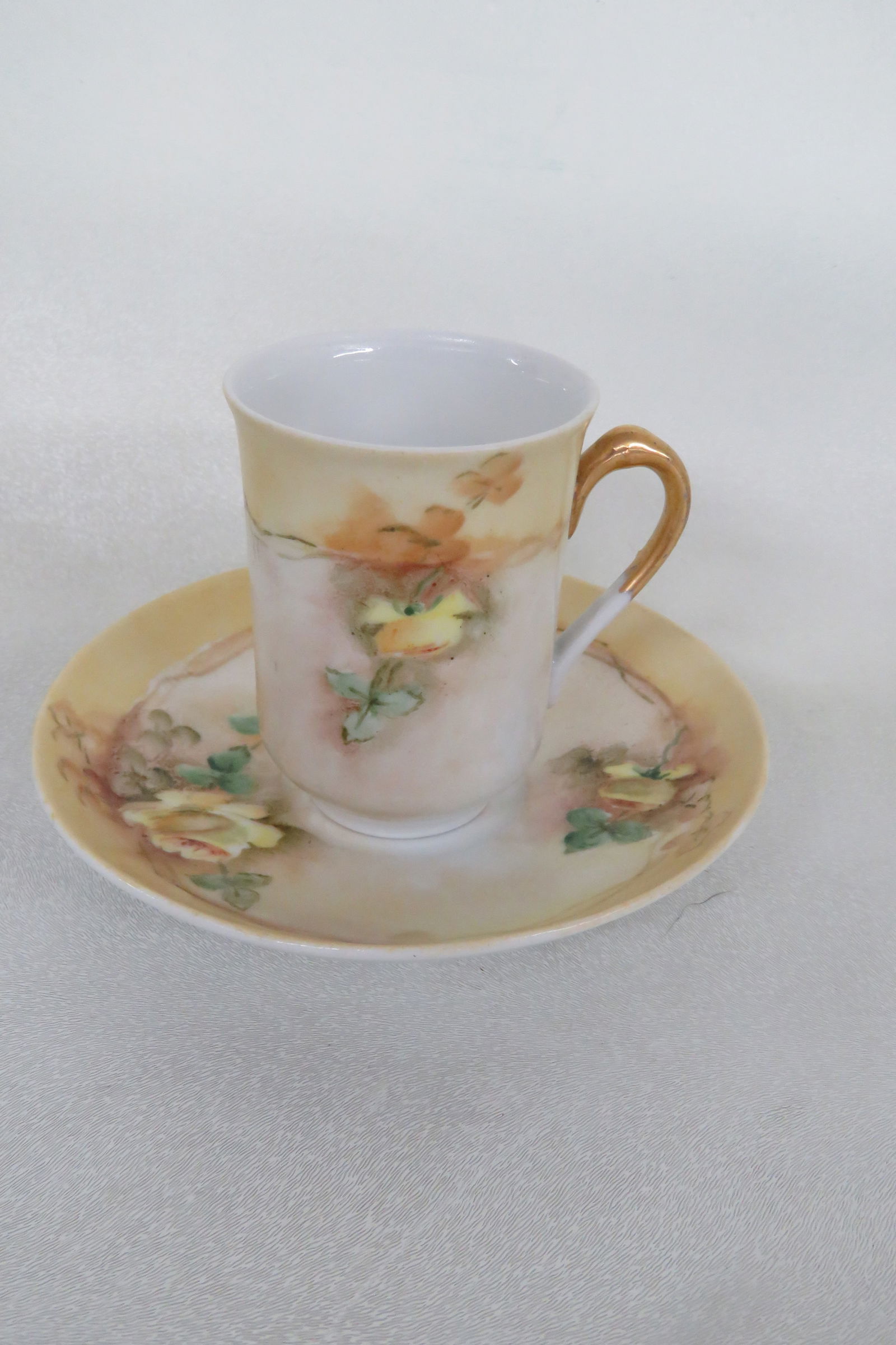 Austria W Porcelain Set of 3 Coffee Espresso Cups and Saucers - 3