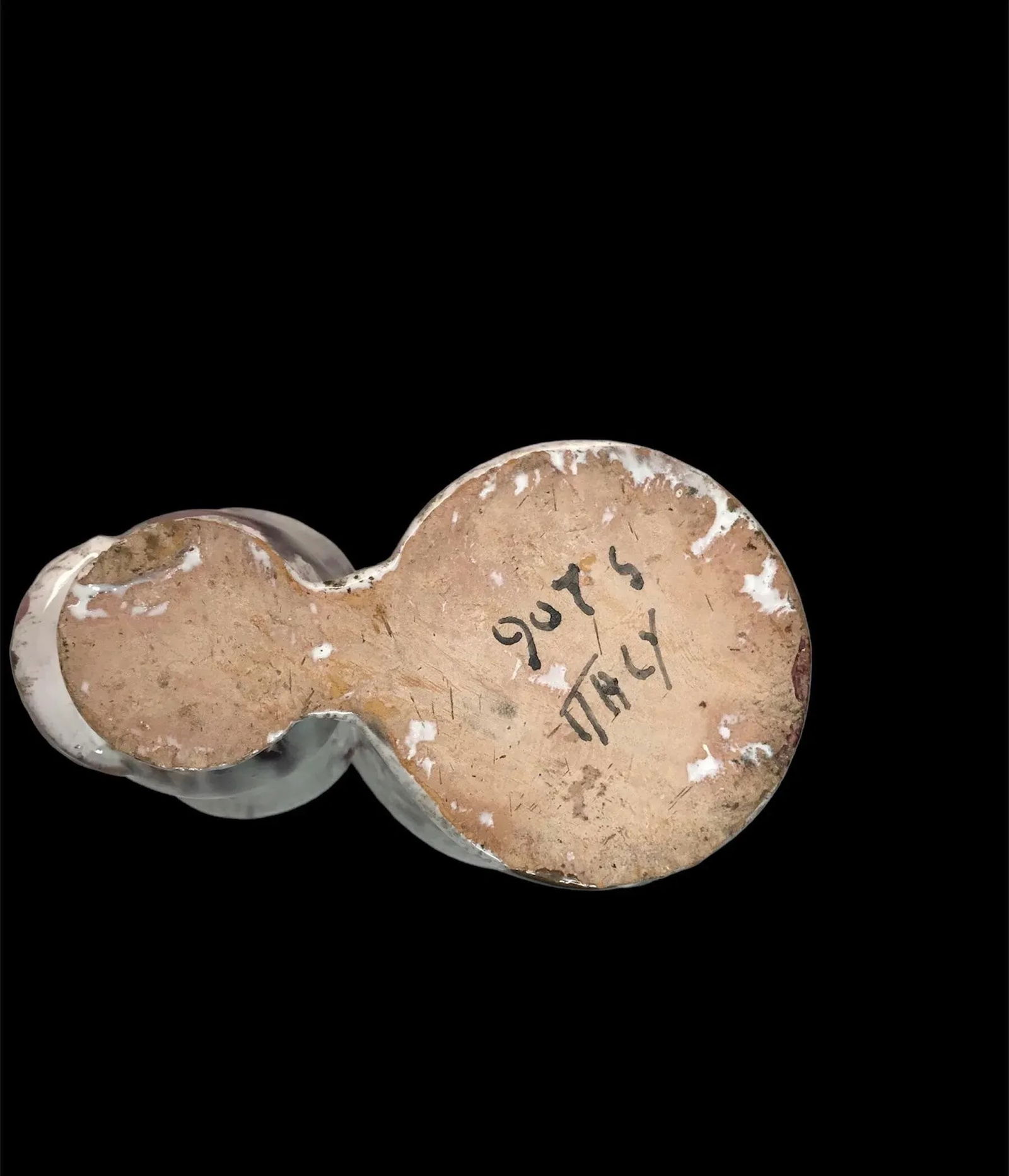 Italian Majolica Mediterranean Sea Life Pottery Mid 20th Century Vase - 10