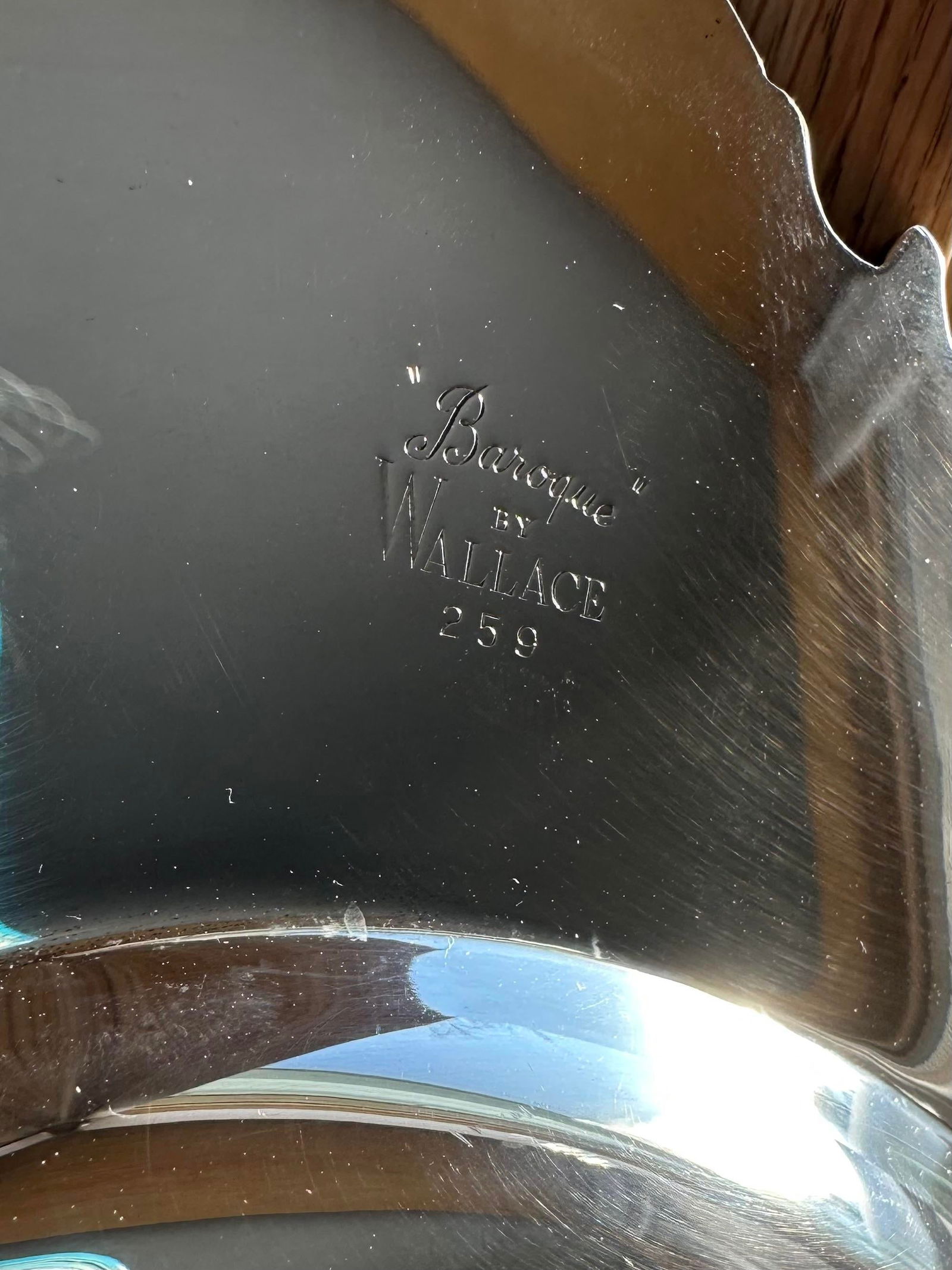 1940s Baroque Wallace Silver-Plate Serving Meat Platter - 3