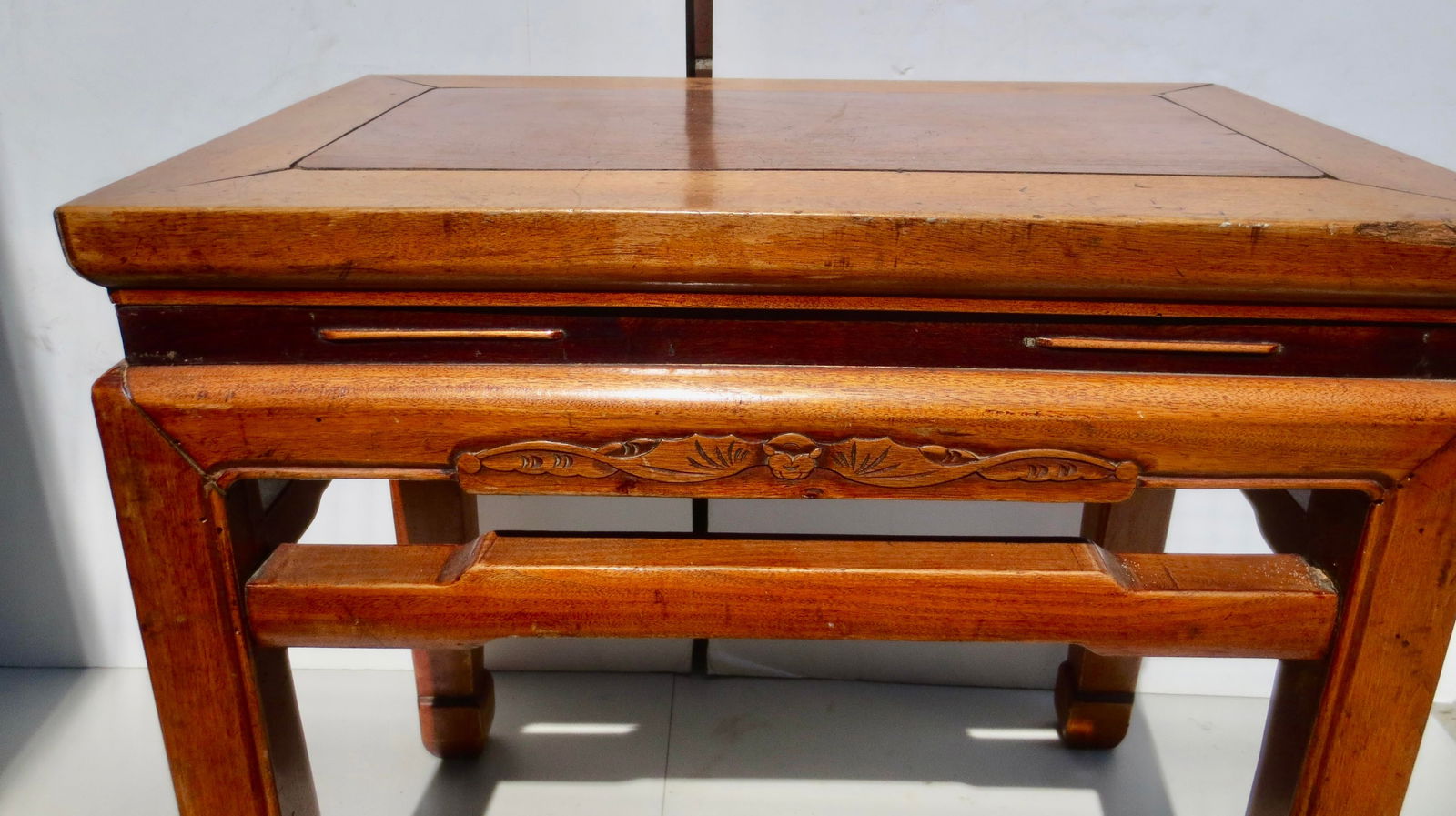 Antique Chinese Elmwood Low Table Circa 1920s' - 3