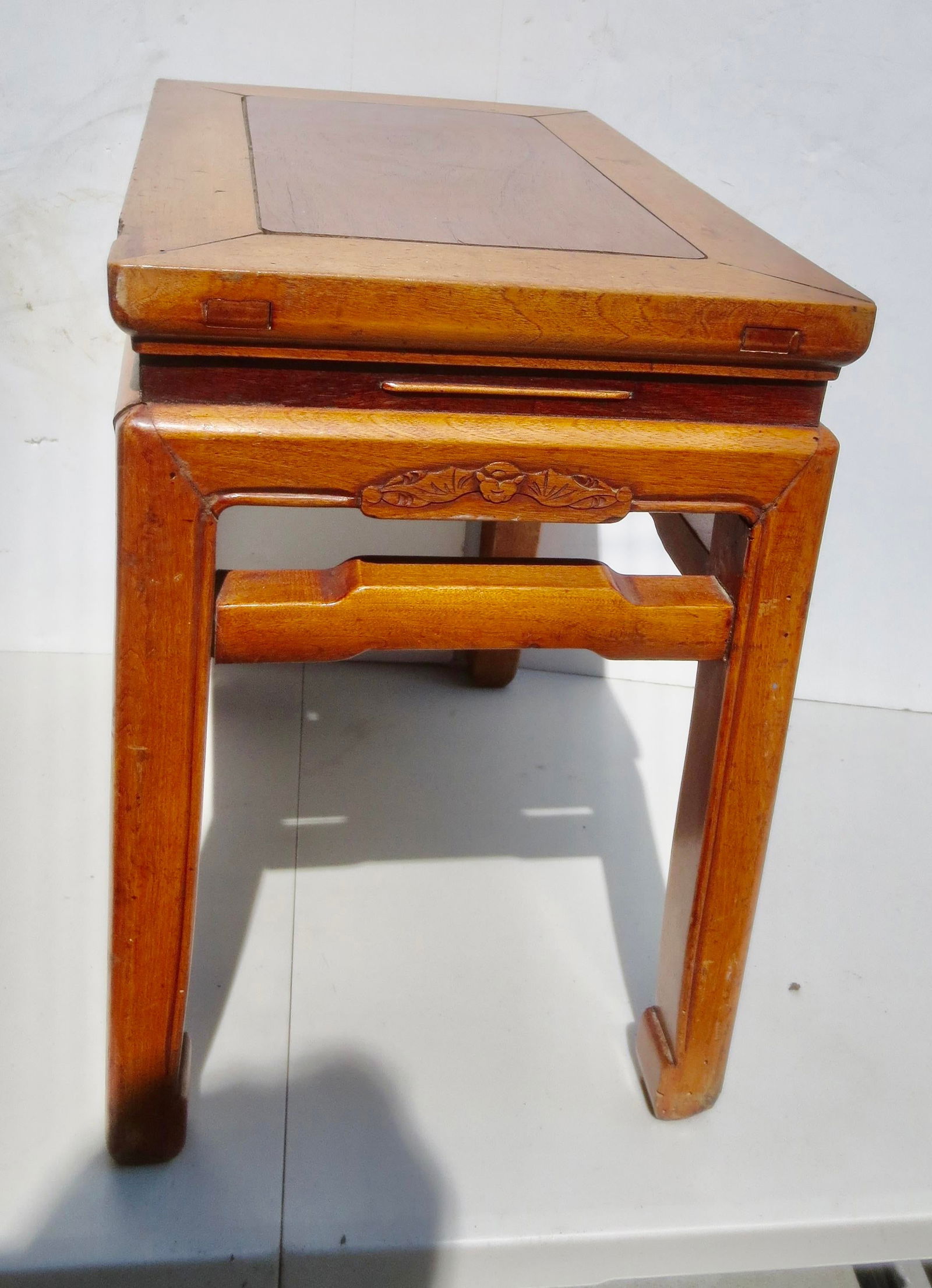 Antique Chinese Elmwood Low Table Circa 1920s' - 4