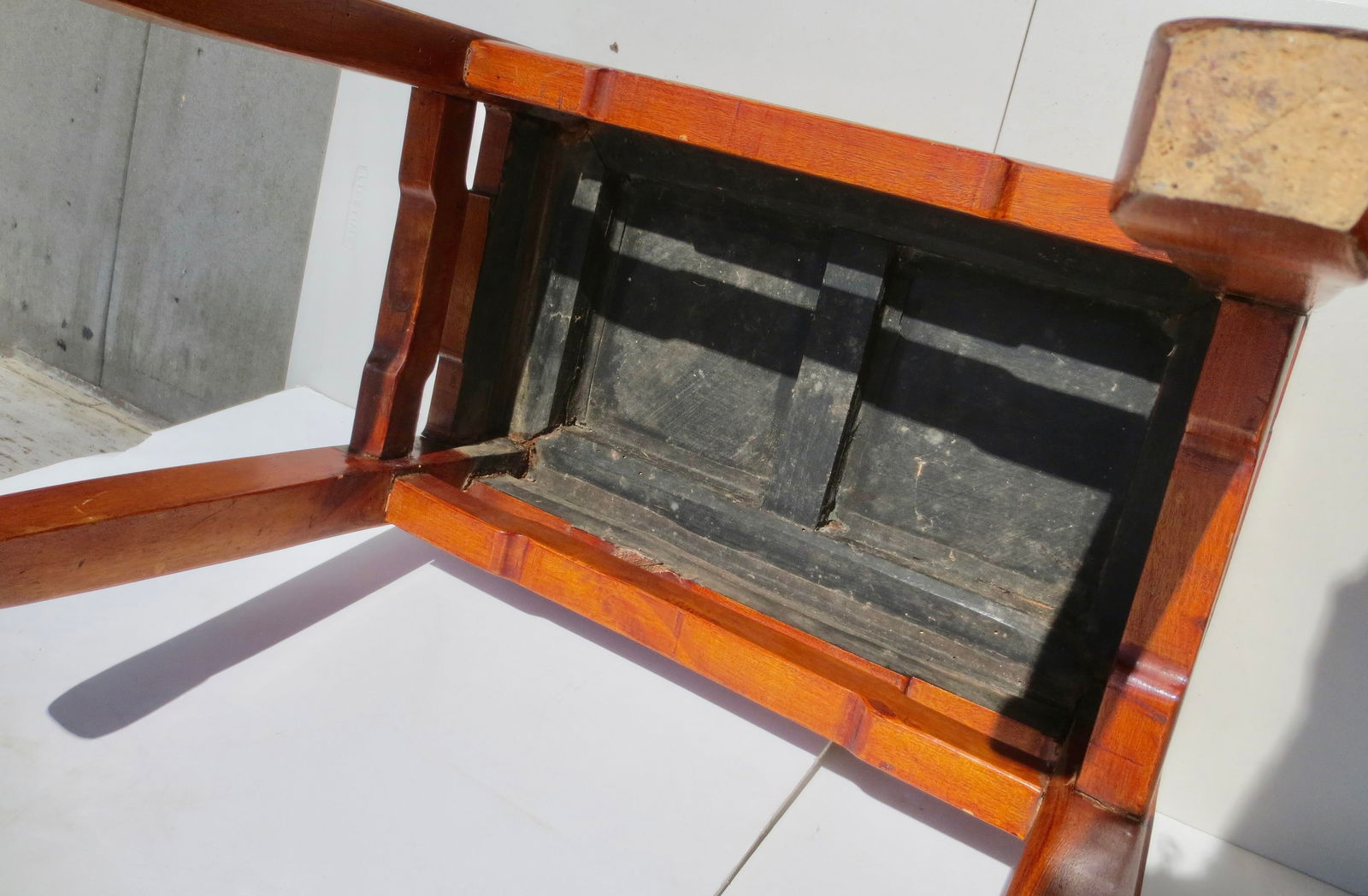 Antique Chinese Elmwood Low Table Circa 1920s' - 5