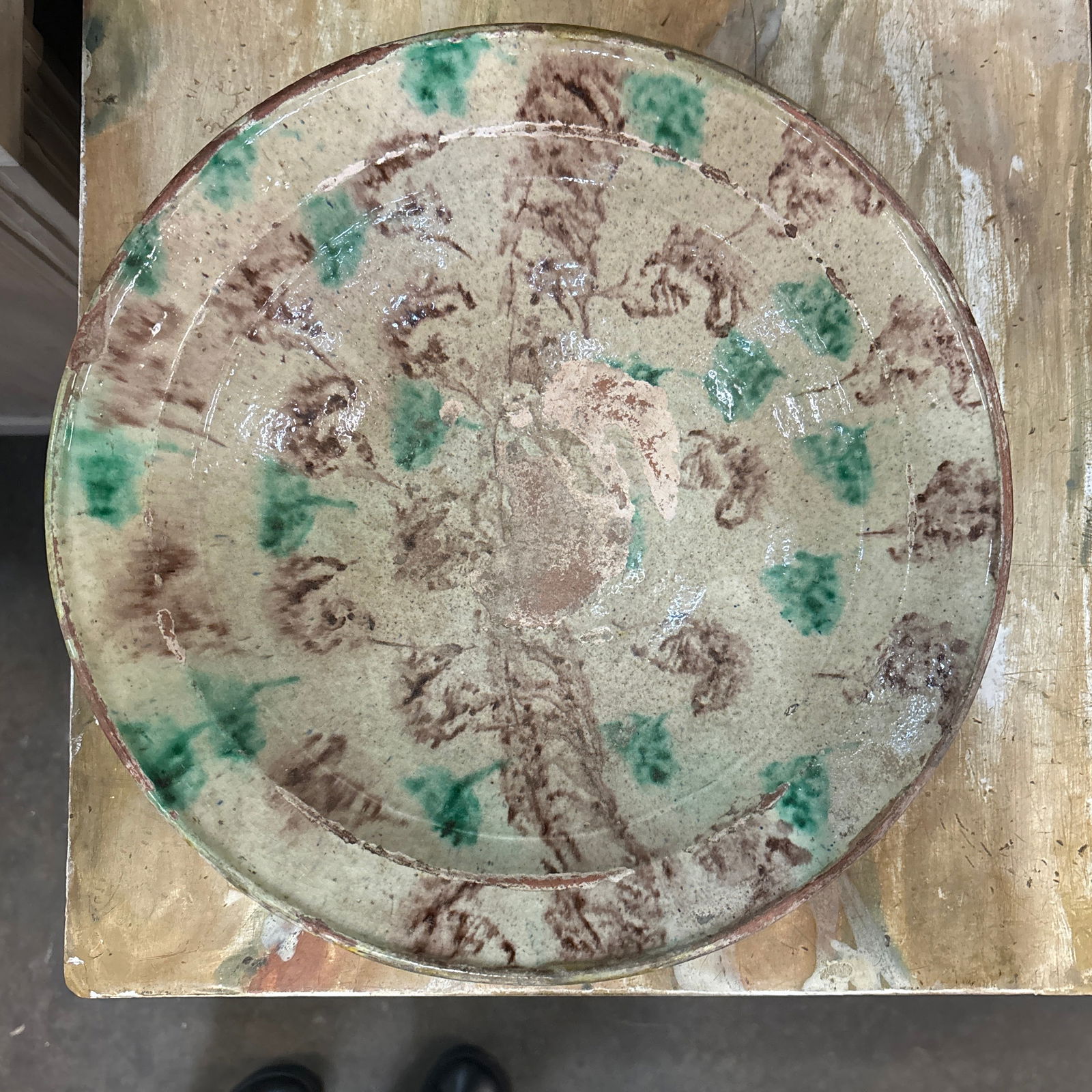 Mid 20th Century Speckled Decorative Ceramic Bowl - 10