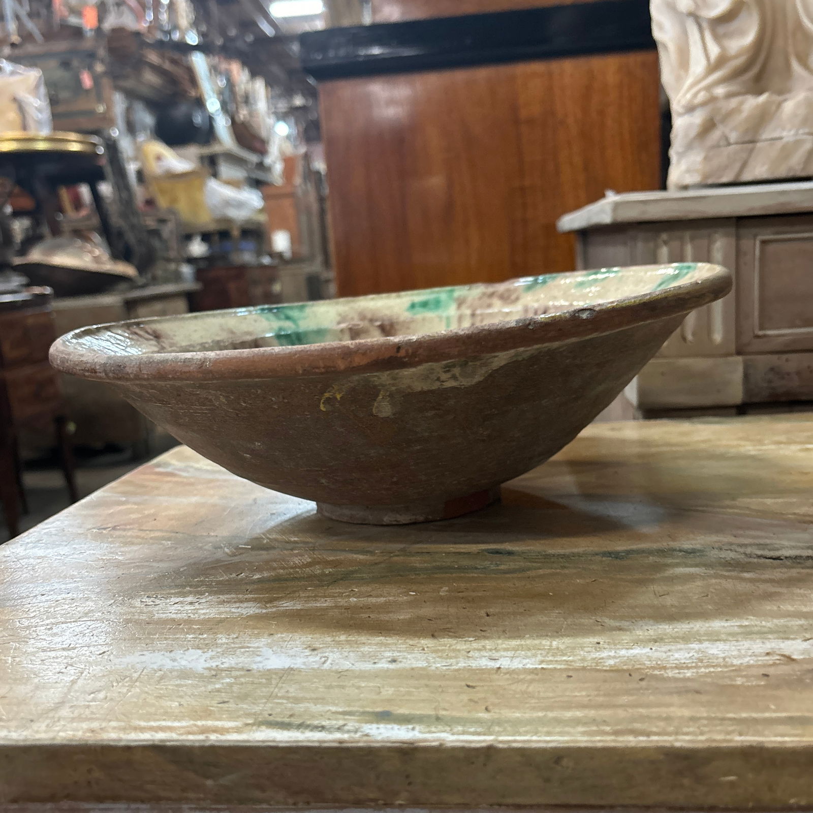 Mid 20th Century Speckled Decorative Ceramic Bowl - 11