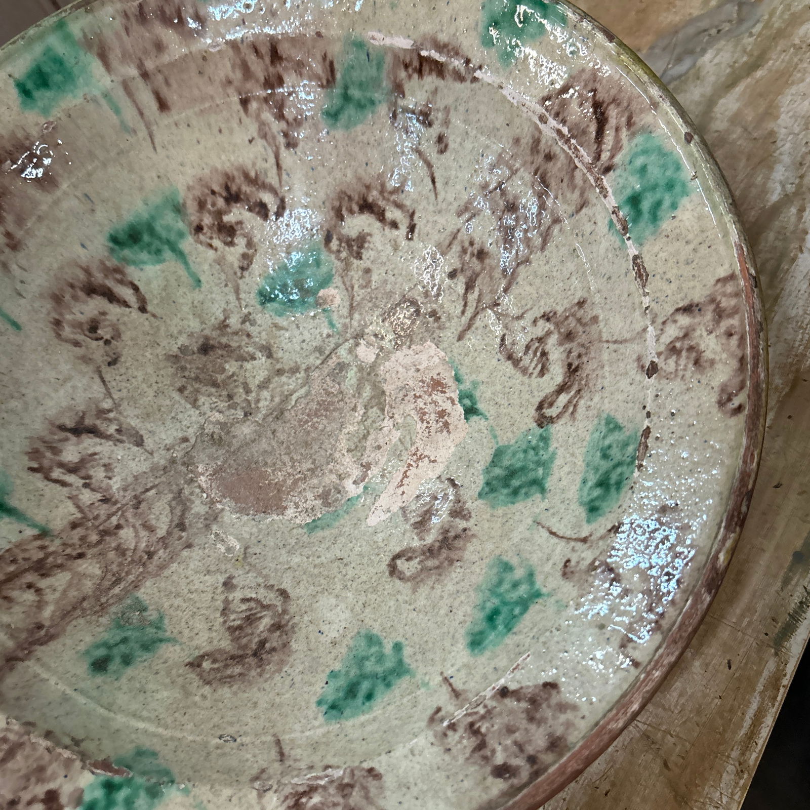 Mid 20th Century Speckled Decorative Ceramic Bowl - 4
