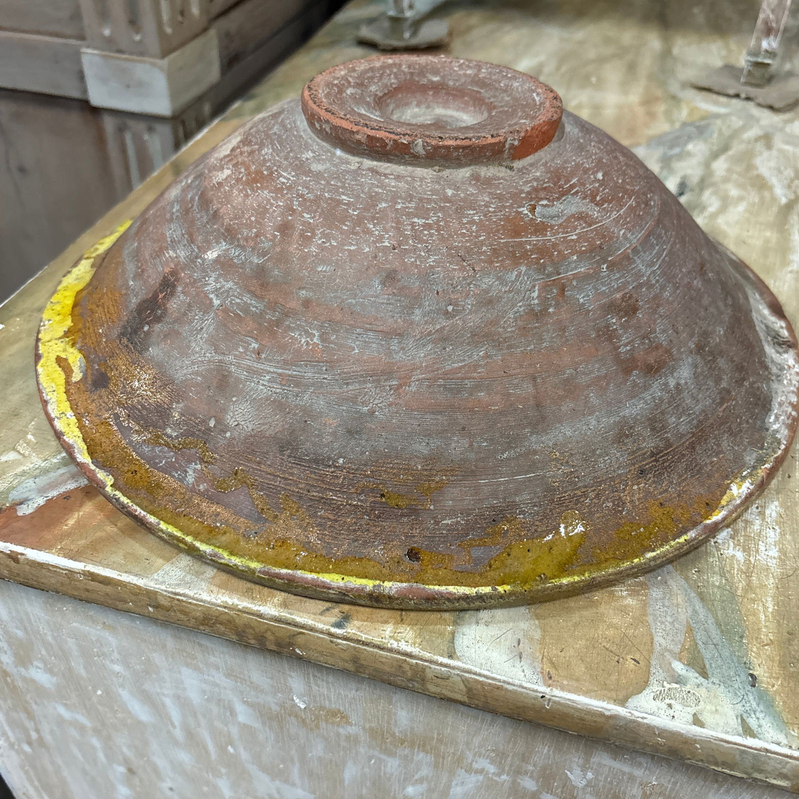 Mid 20th Century Speckled Decorative Ceramic Bowl - 8