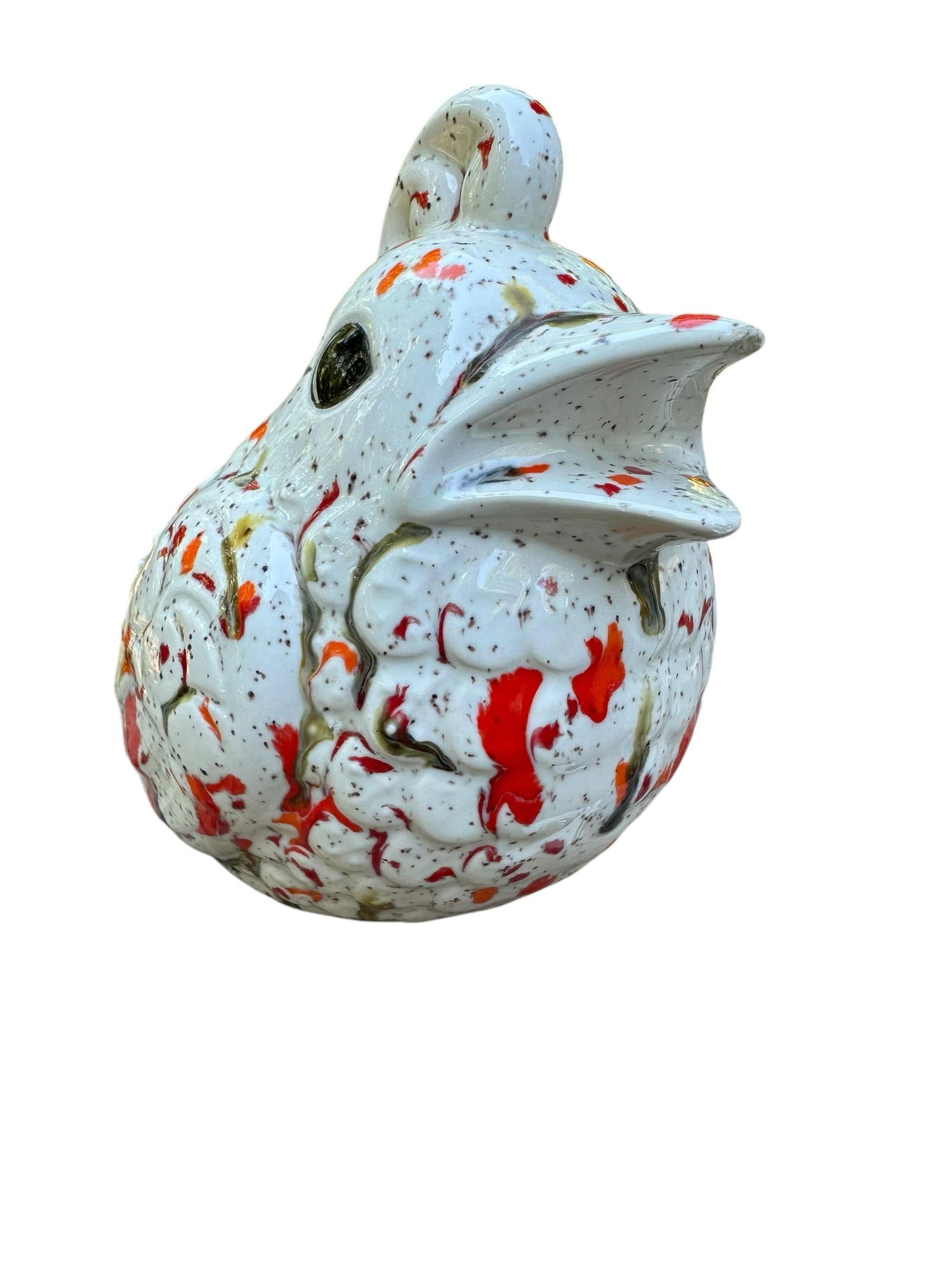 Vintage Splatterware Rooster Chicken Decor - 3