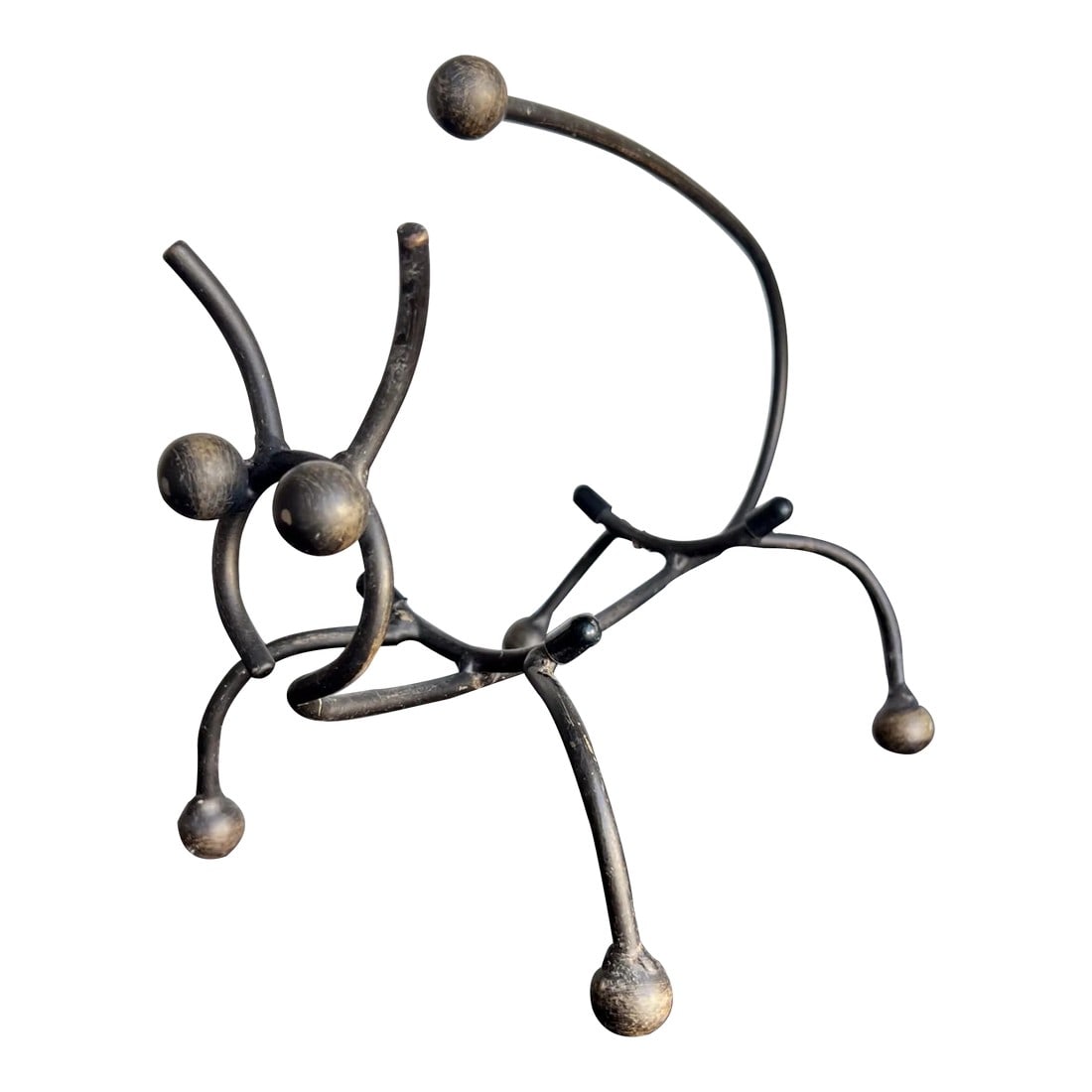 1960s Abstract Animal Iron Wine Bottle Holder (1 of 12)