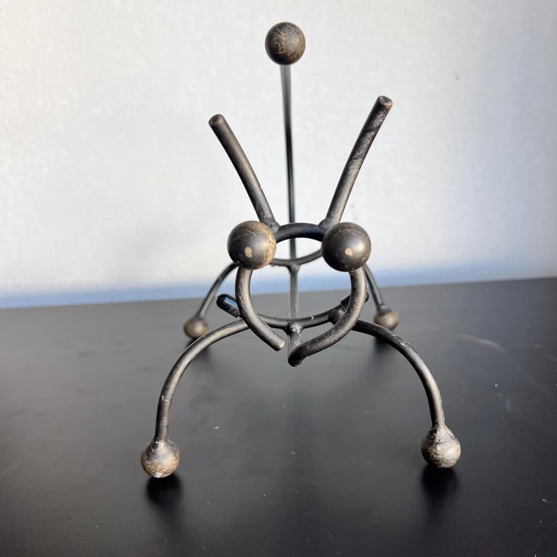 1960s Abstract Animal Iron Wine Bottle Holder - 5
