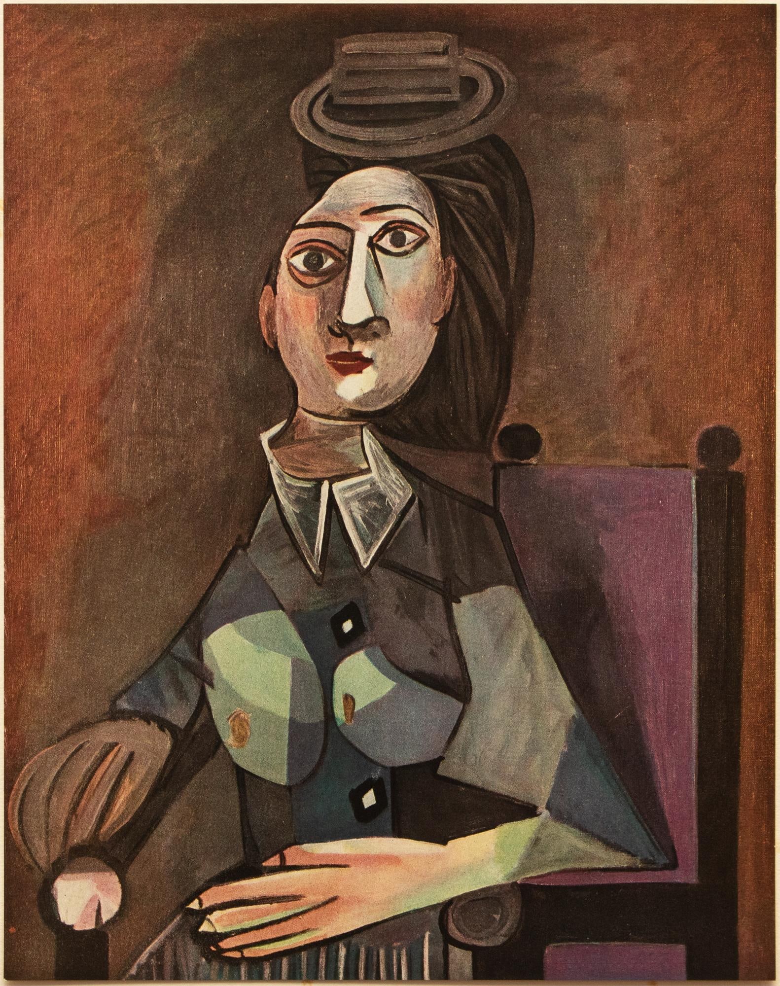 C. 1940s After Pablo Picasso, "Portrait" Second Edition Period Parisian Offset Lithograph - 2