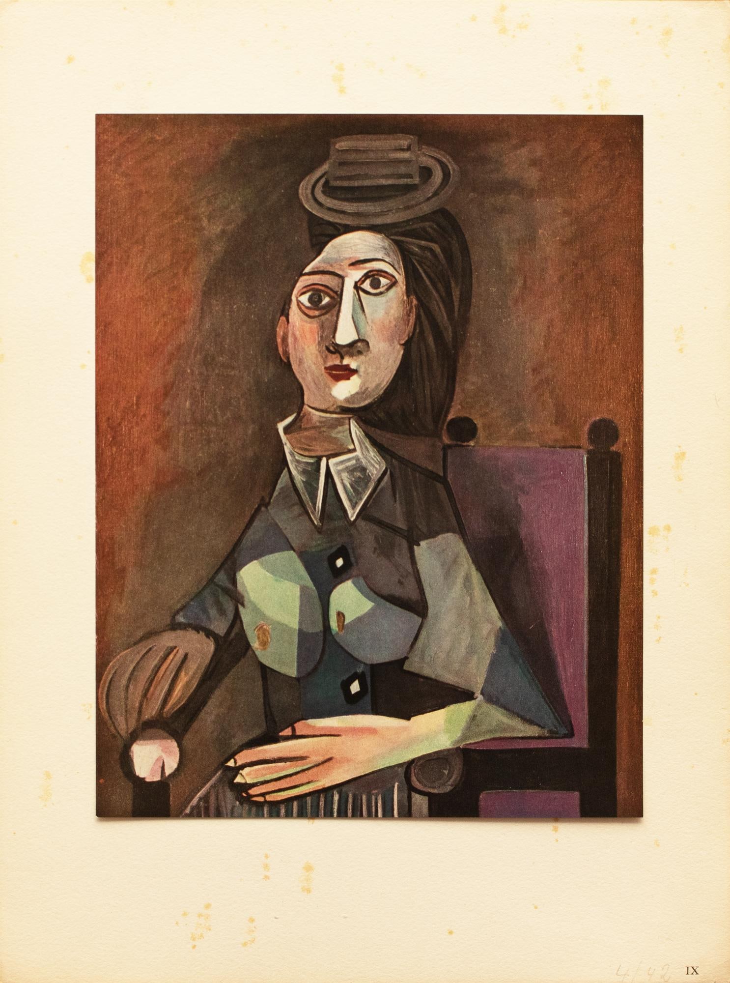 C. 1940s After Pablo Picasso, "Portrait" Second Edition Period Parisian Offset Lithograph - 9
