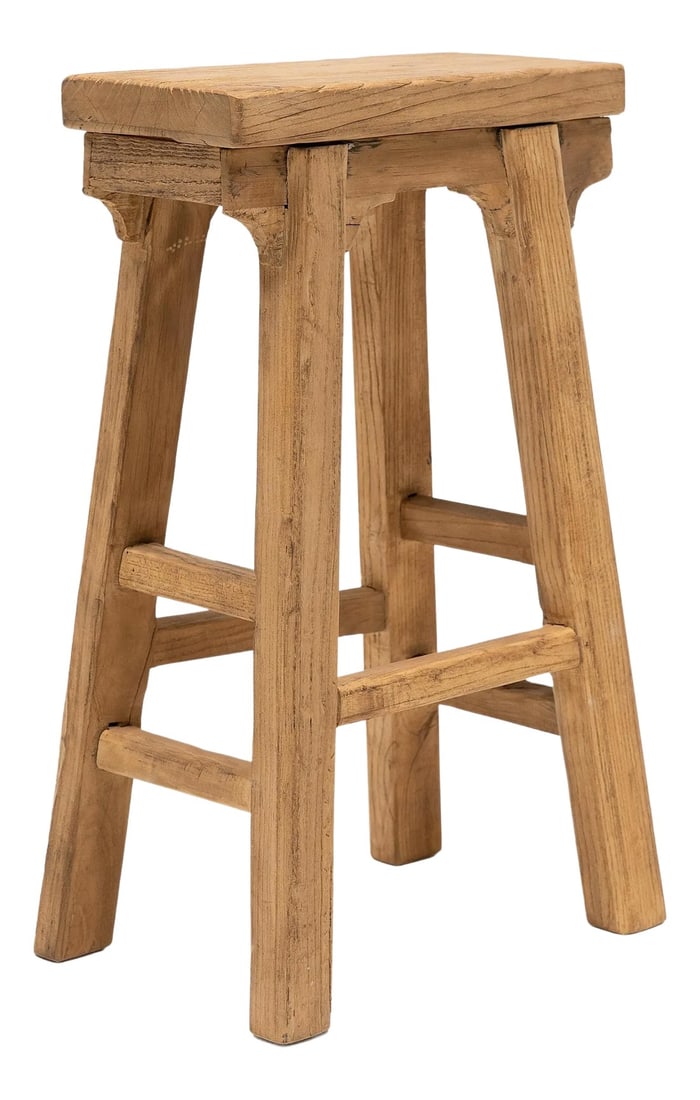 Tall Provincial Chinese Stool (1 of 5)
