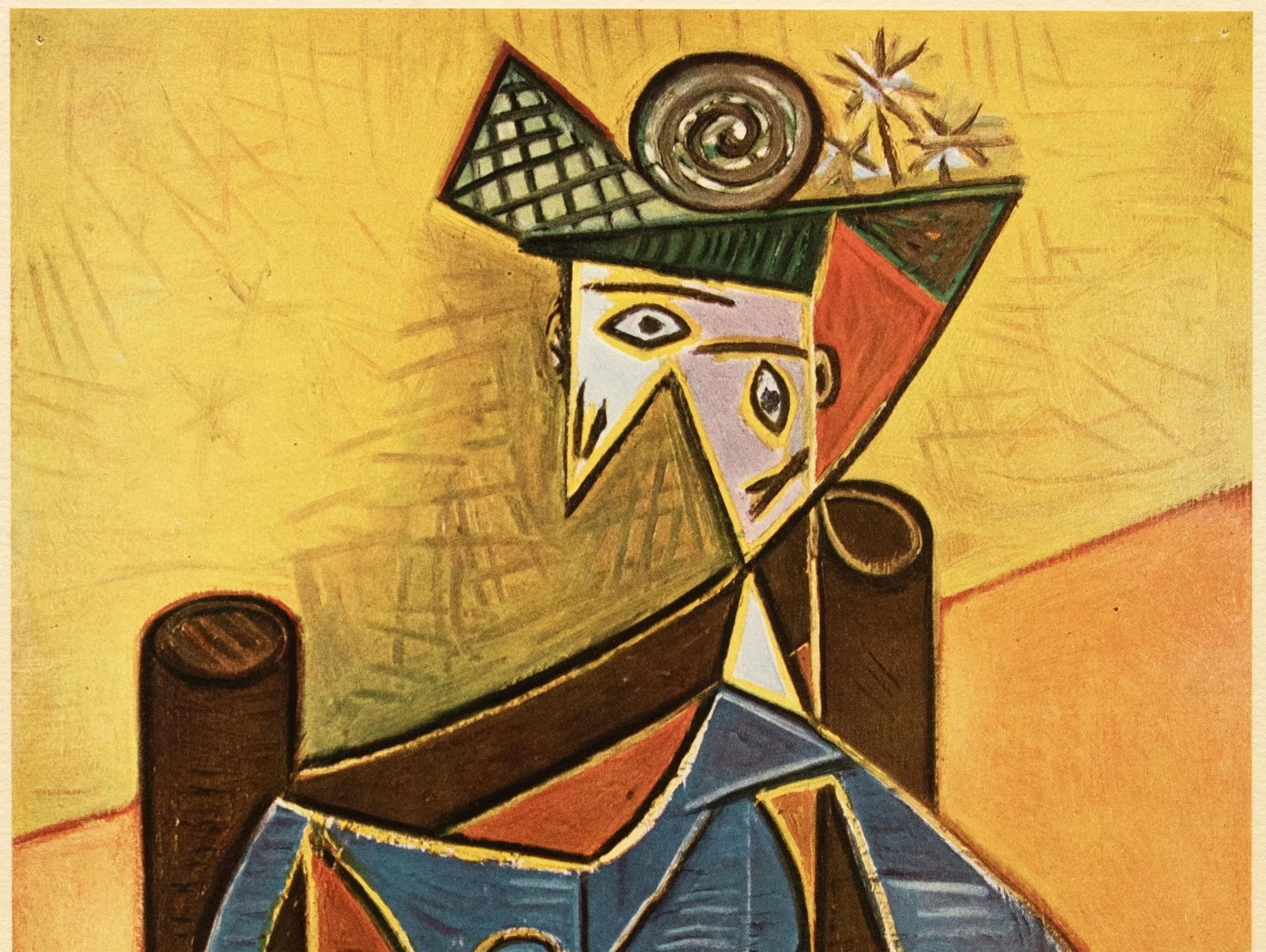 1946 After Pablo Picasso "Woman in an Armchair", Second Edition Period Offset Lithograph - 3