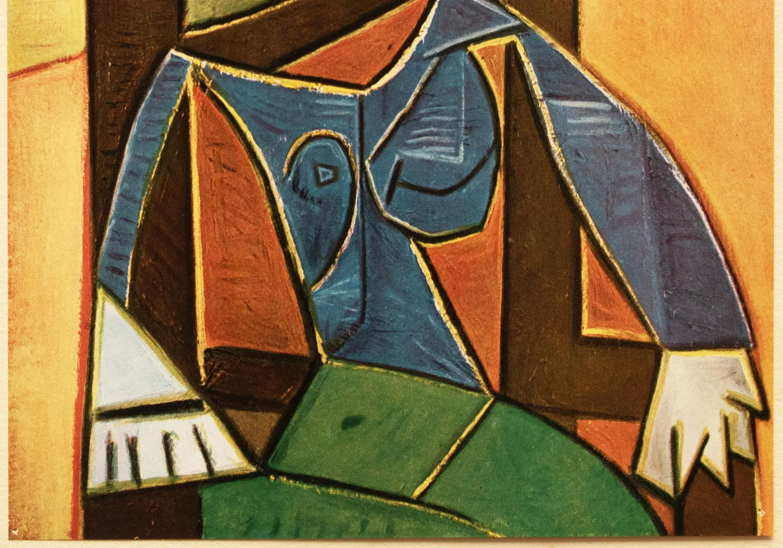 1946 After Pablo Picasso "Woman in an Armchair", Second Edition Period Offset Lithograph - 4