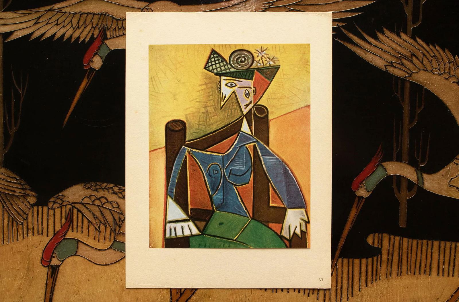 1946 After Pablo Picasso "Woman in an Armchair", Second Edition Period Offset Lithograph - 6