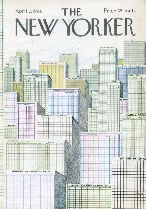 1966 Vintage New Yorker Cover, April 2 (Anatol Kovarsky), Original New Yorker Magazine Cover, New Yo - 2