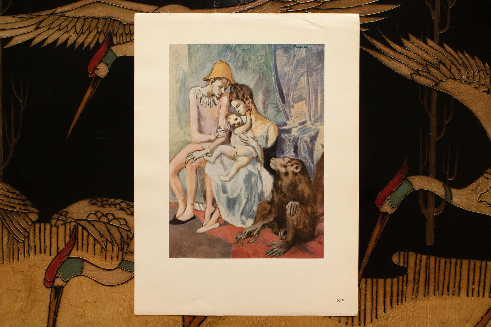 1948 After Pablo Picasso "The Acrobat's Family With a Monkey", First Edition Offset Lithograph - 6
