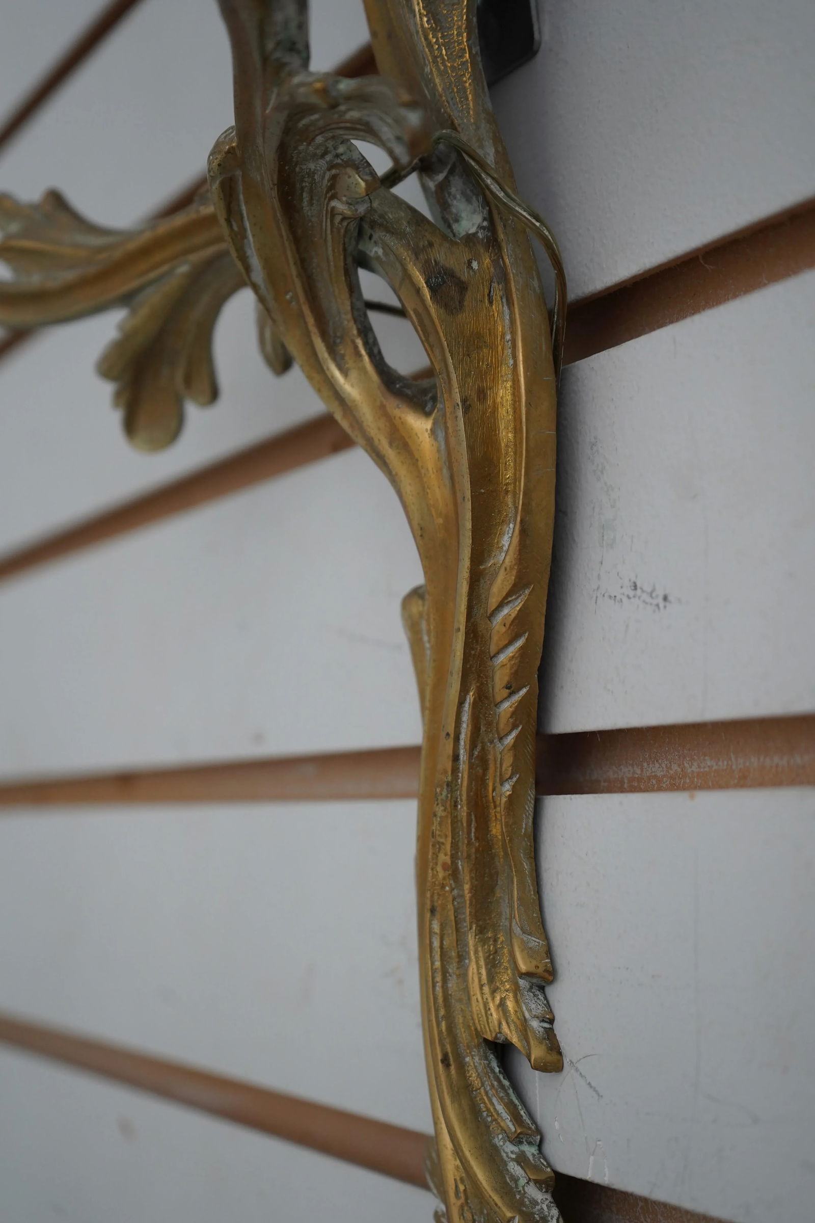 Pair of 1990s French Louis XIV Brass Electrified Candelabras - 8