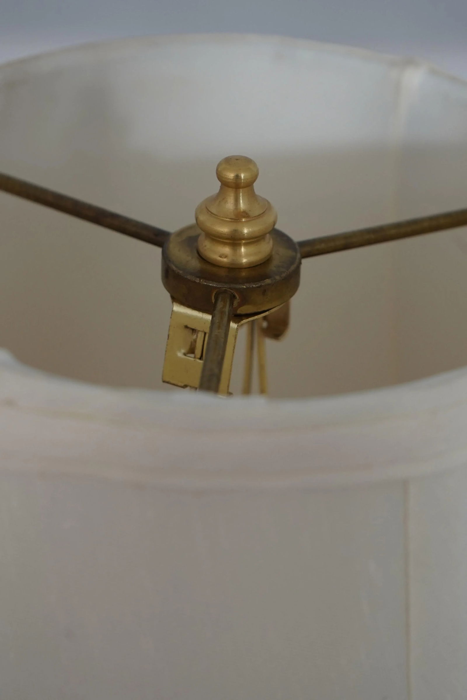 Pair Sarreid Bronze Silver Finish Candlestick Lamps - 5