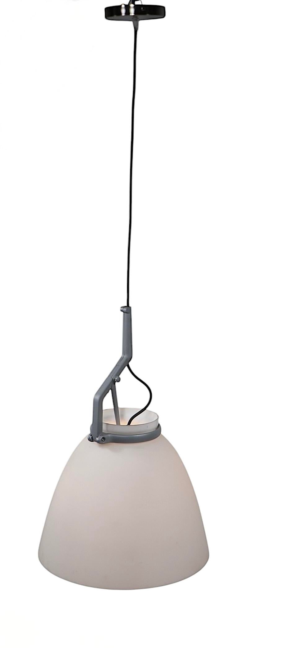 Post Modern Luce Plan Hanging Fixture Pendant Chandelier by Paolo Rizzatto C 1980/90's - 2