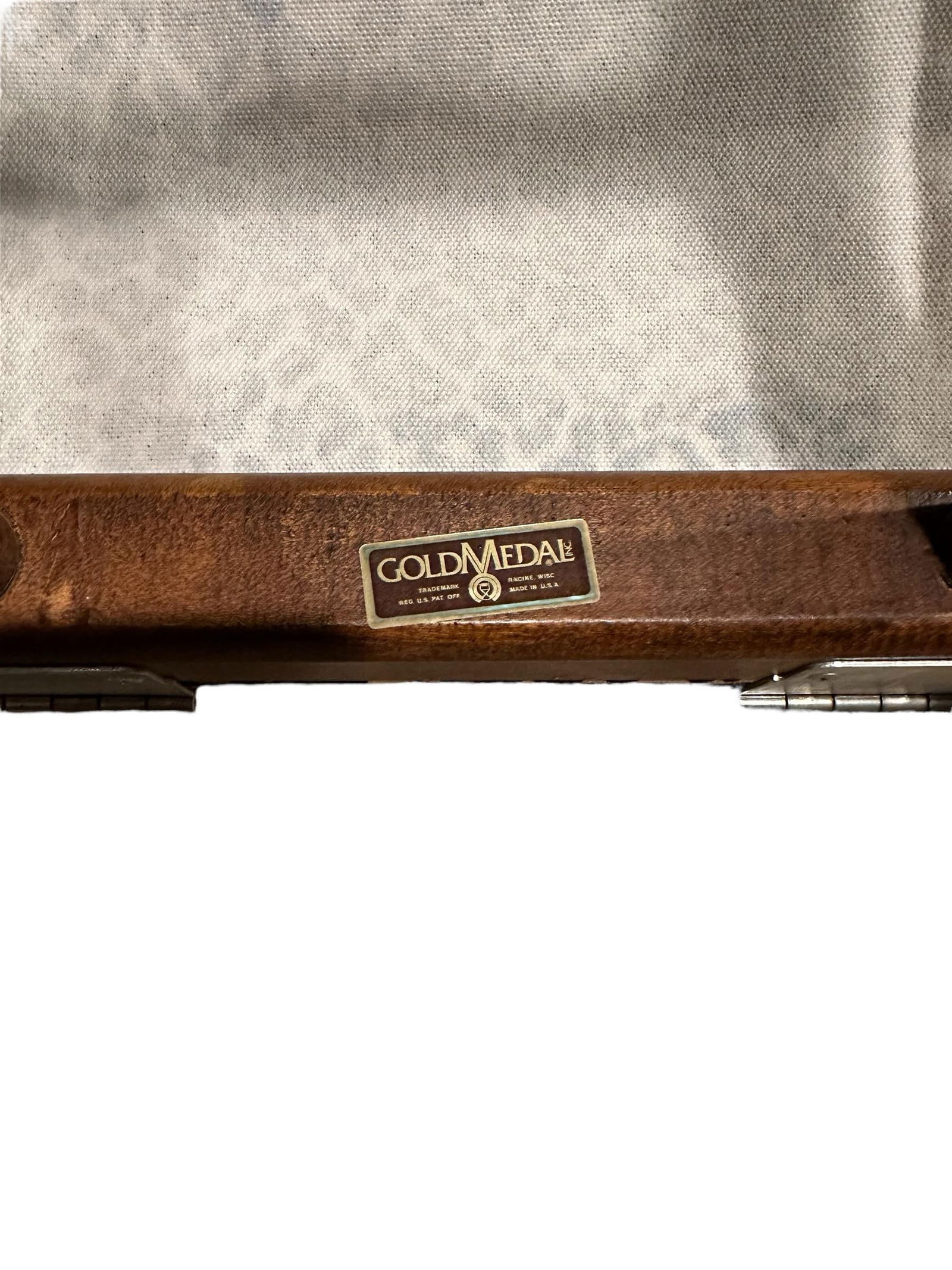 Vintage Walnut Directors Chair Animal Print Textile - A Pair - 3