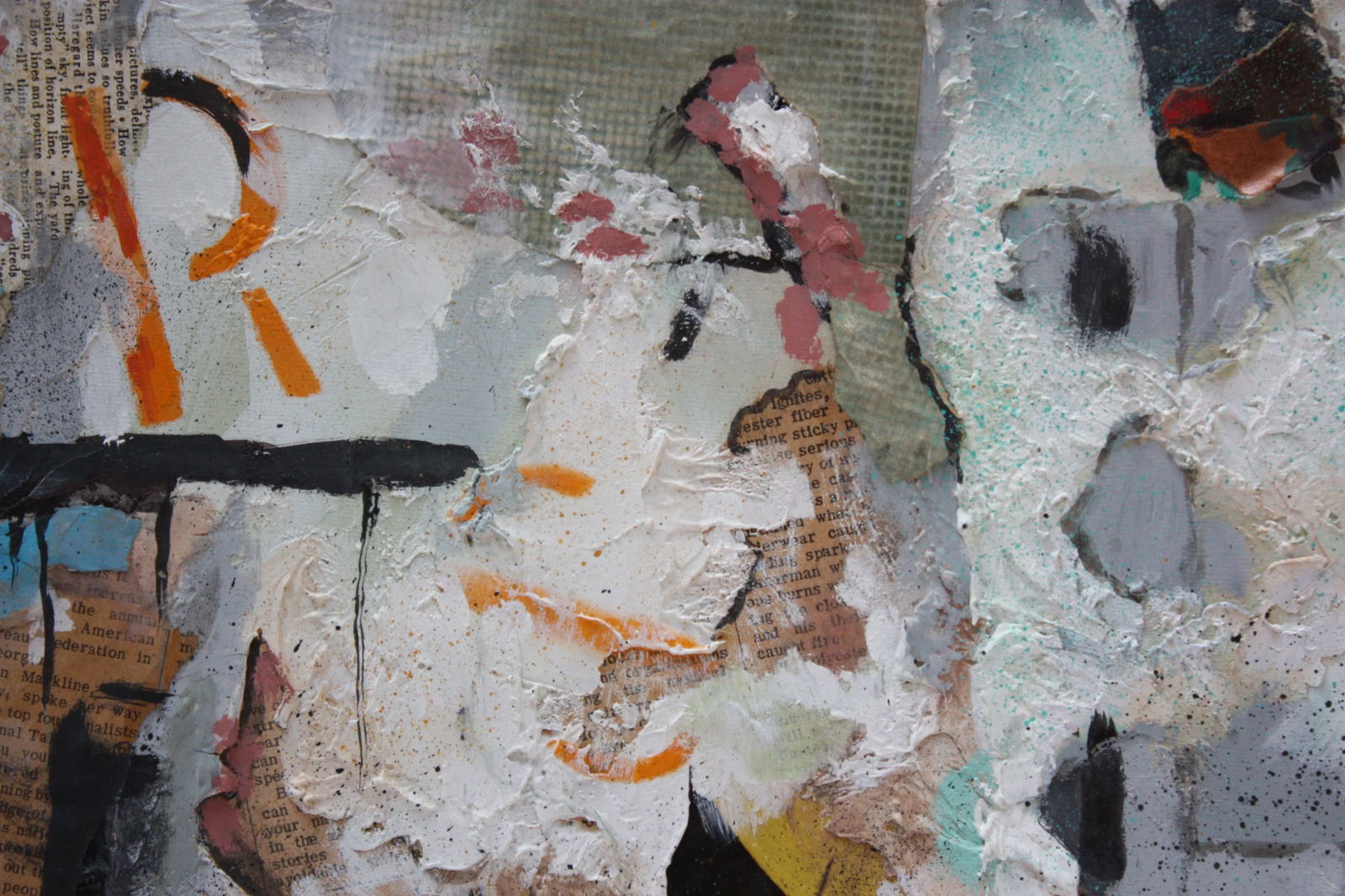 Ralph De Burgos Mixed-Media Abstract Collage - 10