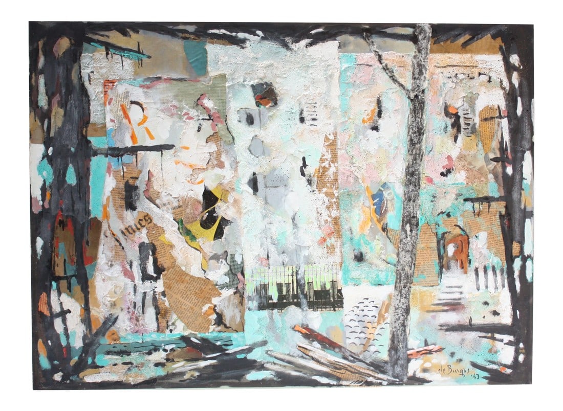 Ralph De Burgos Mixed-Media Abstract Collage (1 of 12)