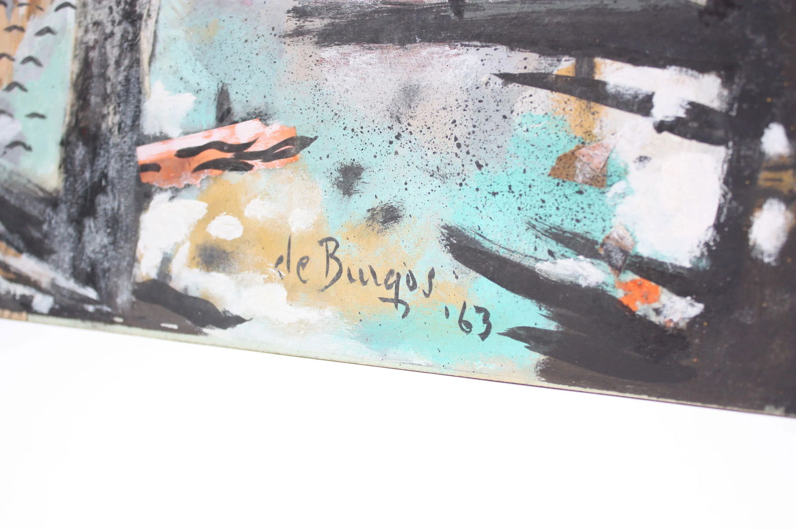 Ralph De Burgos Mixed-Media Abstract Collage - 4