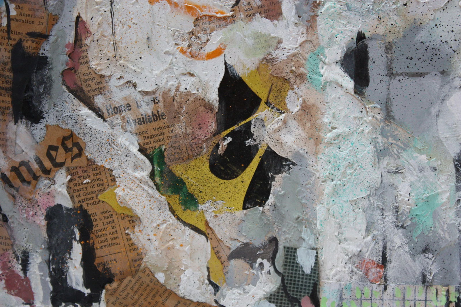 Ralph De Burgos Mixed-Media Abstract Collage - 8