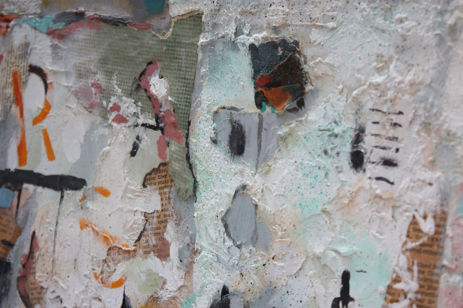 Ralph De Burgos Mixed-Media Abstract Collage - 9