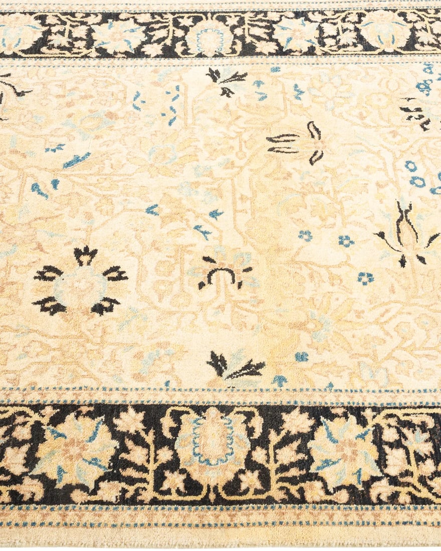 Mogul, One-of-a-Kind Hand-Knotted Area Rug - Ivory, 3' 2" x 5' 1" - 4