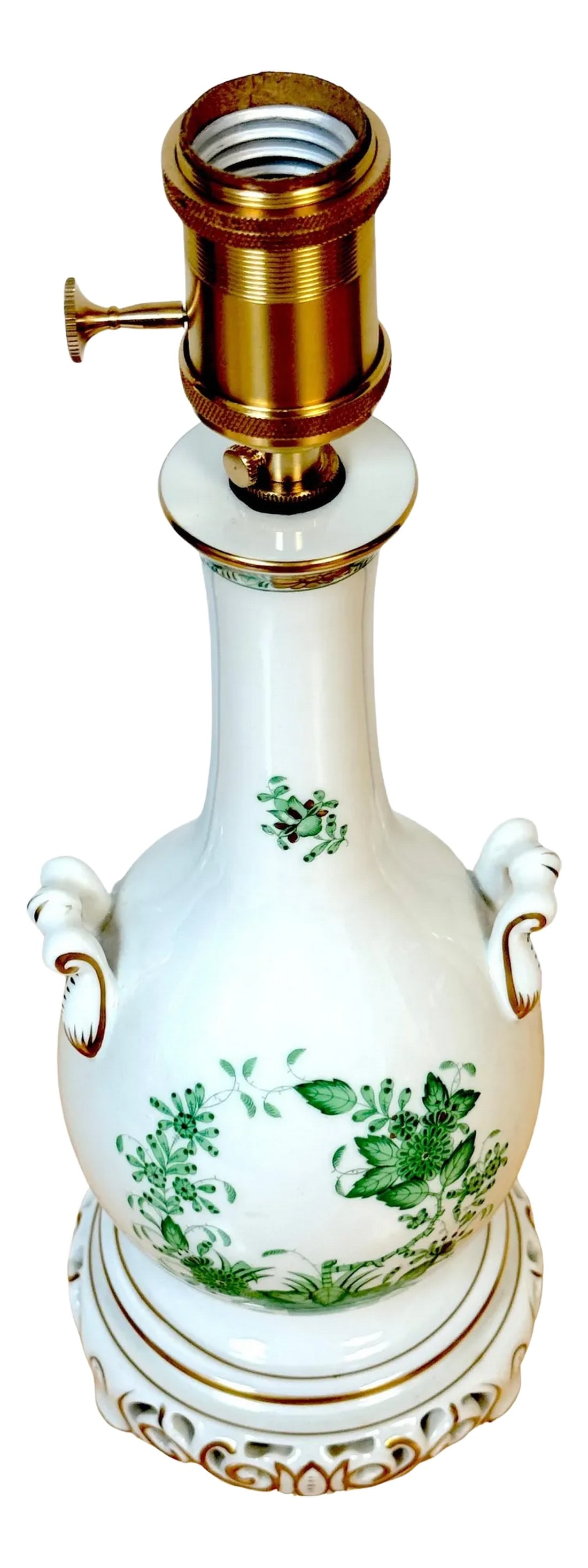 Herend Porcelain 'Chinese Bouquet- Green' Table Lamp (1 of 12)