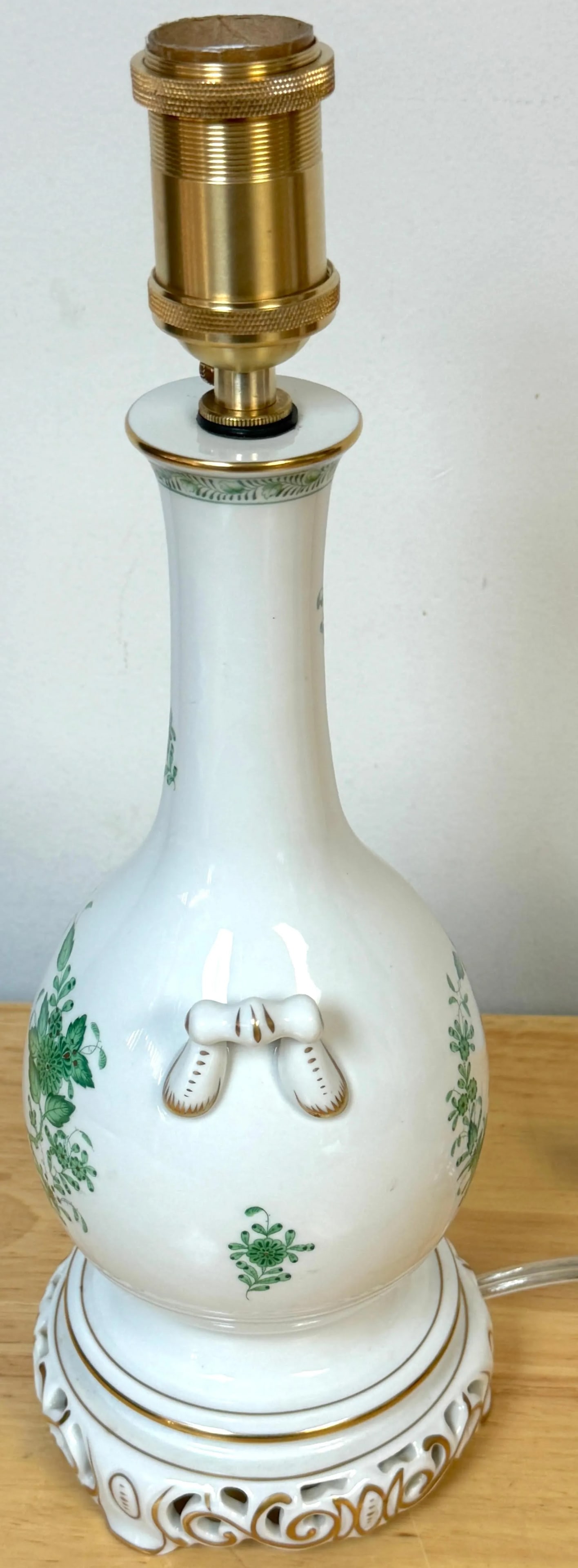 Herend Porcelain 'Chinese Bouquet- Green' Table Lamp - 3