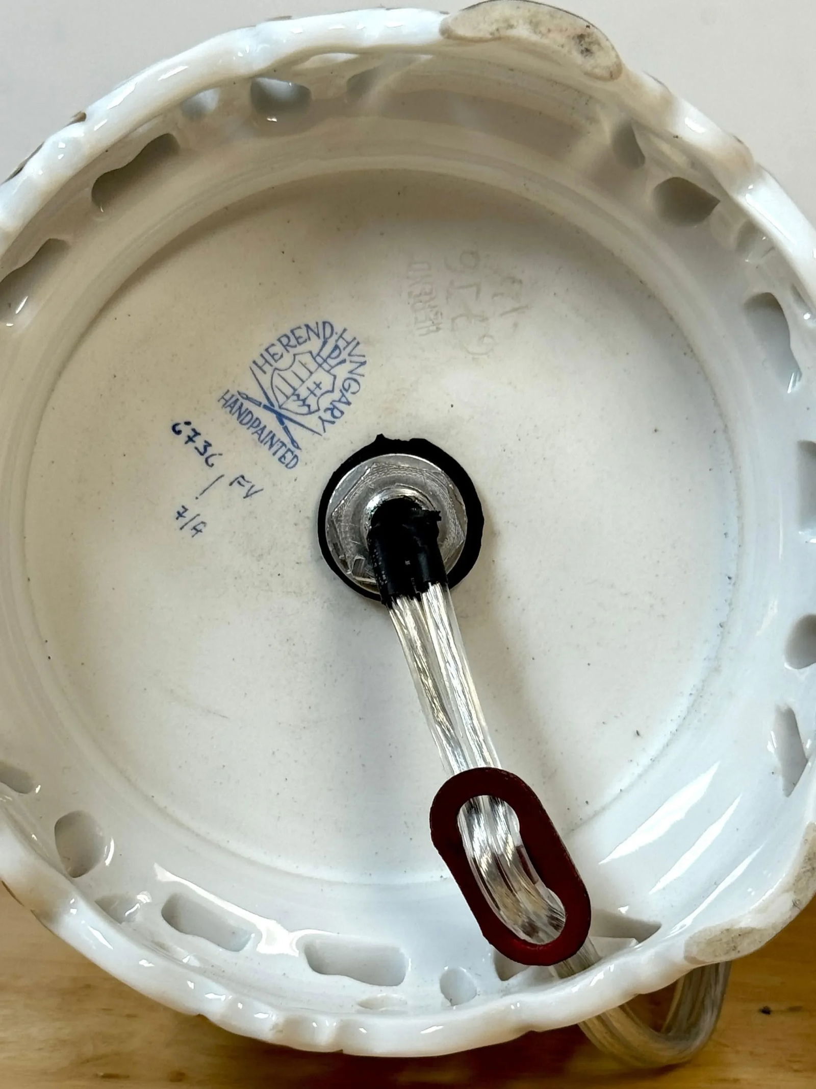 Herend Porcelain 'Chinese Bouquet- Green' Table Lamp - 4