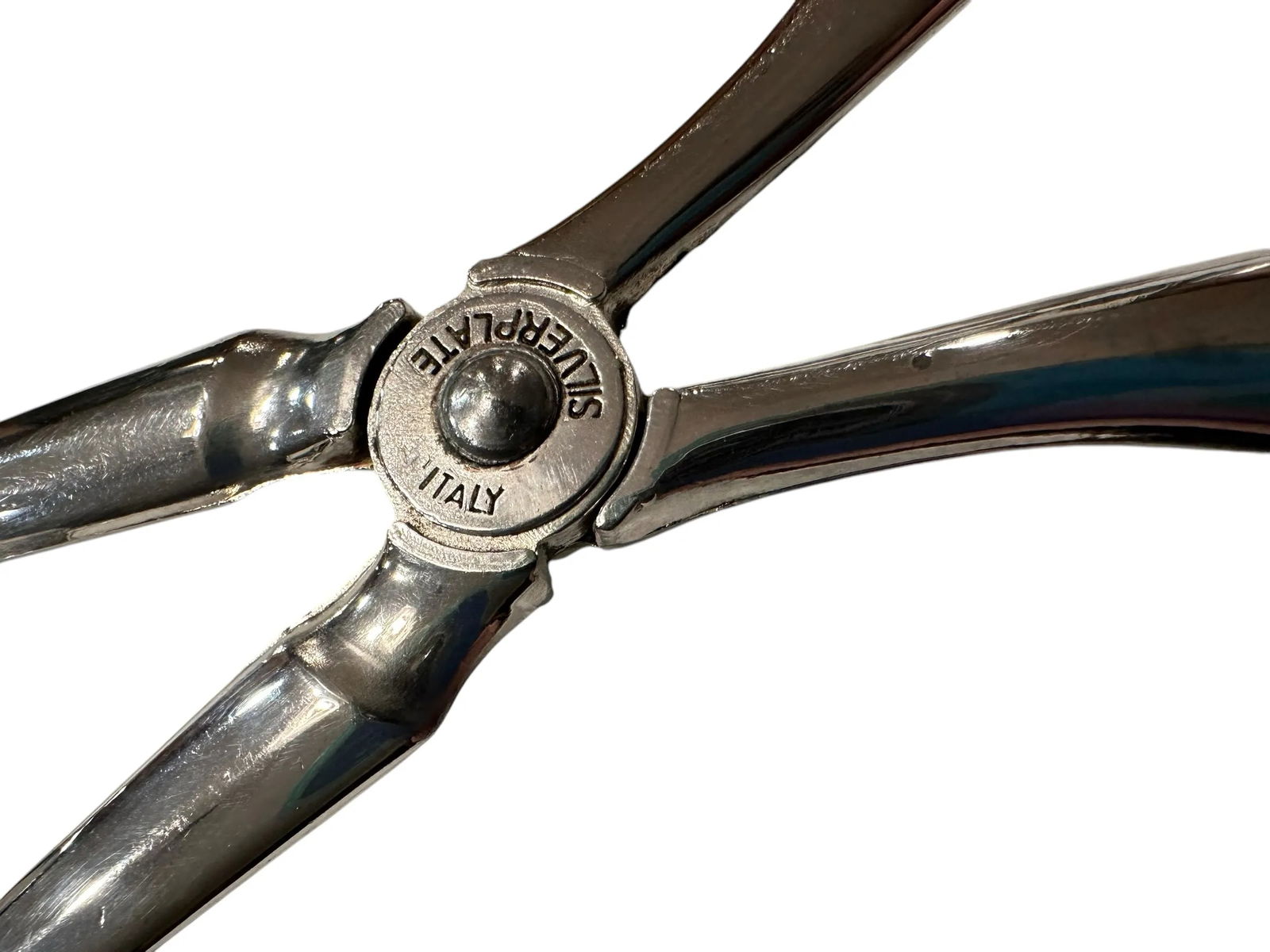 Mid 20th Century Italian Silver Plate Serving Tongs - 3