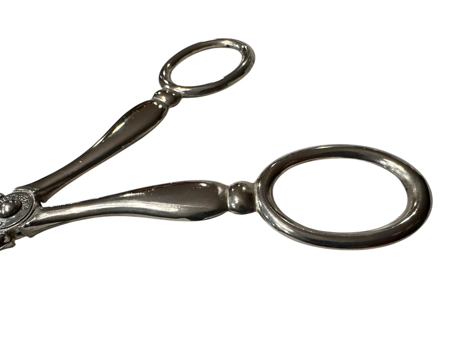 Mid 20th Century Italian Silver Plate Serving Tongs - 4