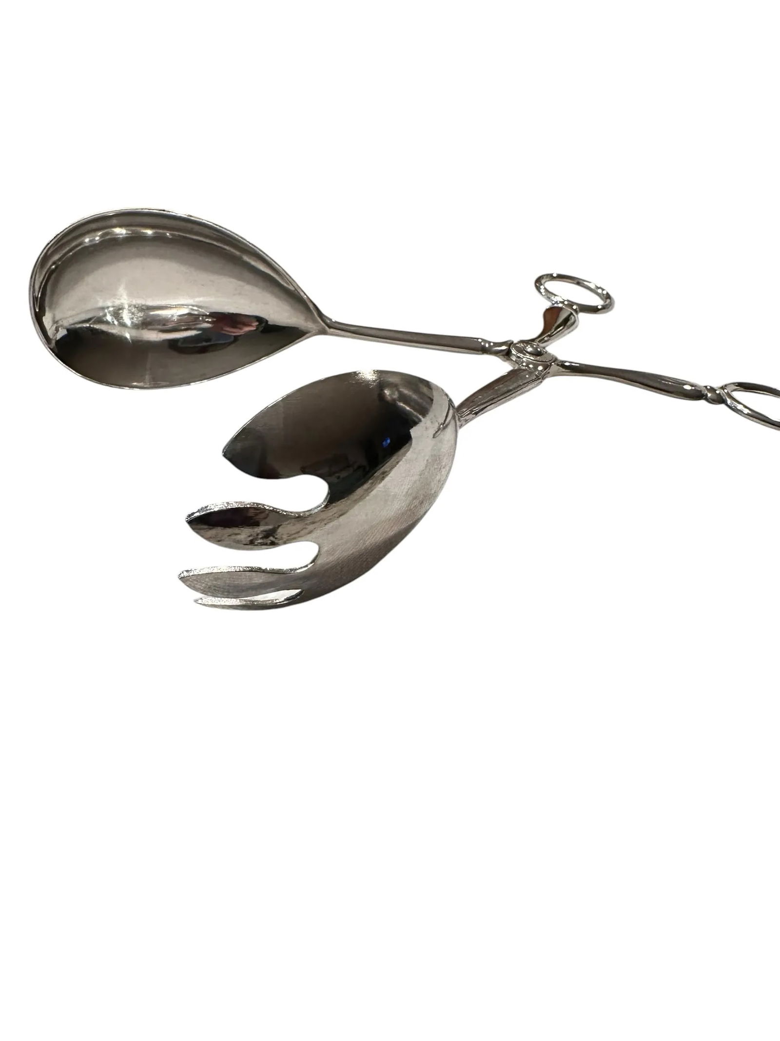 Mid 20th Century Italian Silver Plate Serving Tongs - 6