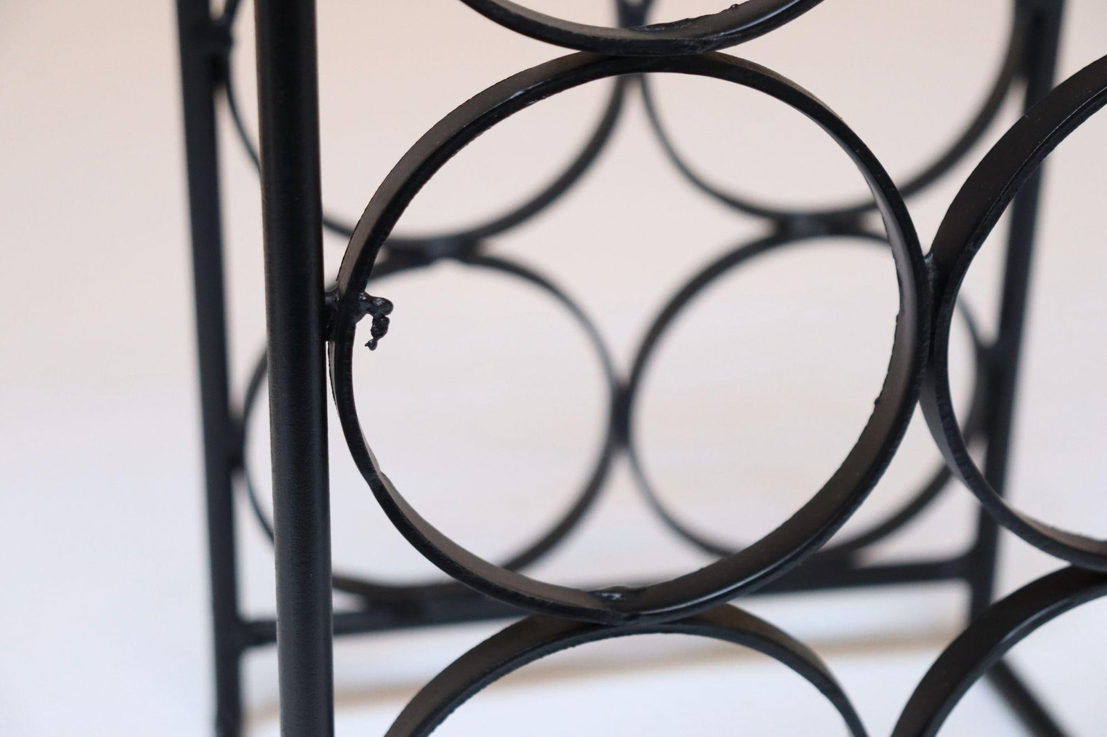 Vintage Wrought Iron Seven-Bottle Wine Holder by Arthur Umanoff - 11