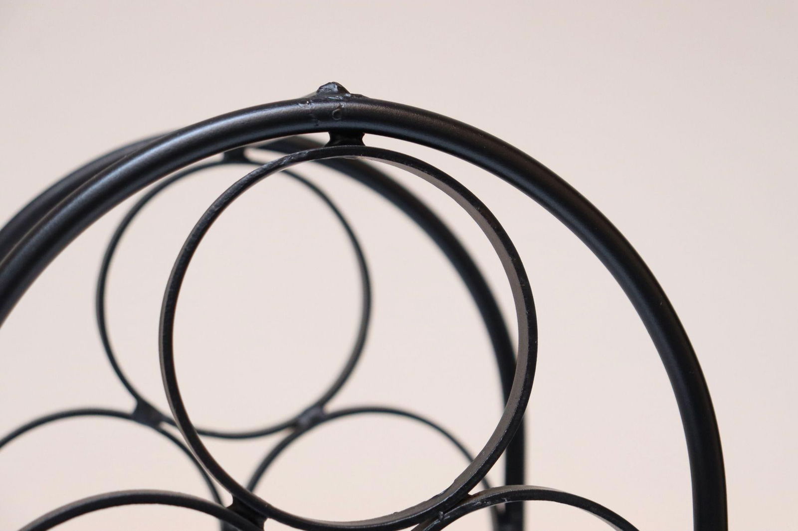 Vintage Wrought Iron Seven-Bottle Wine Holder by Arthur Umanoff - 8