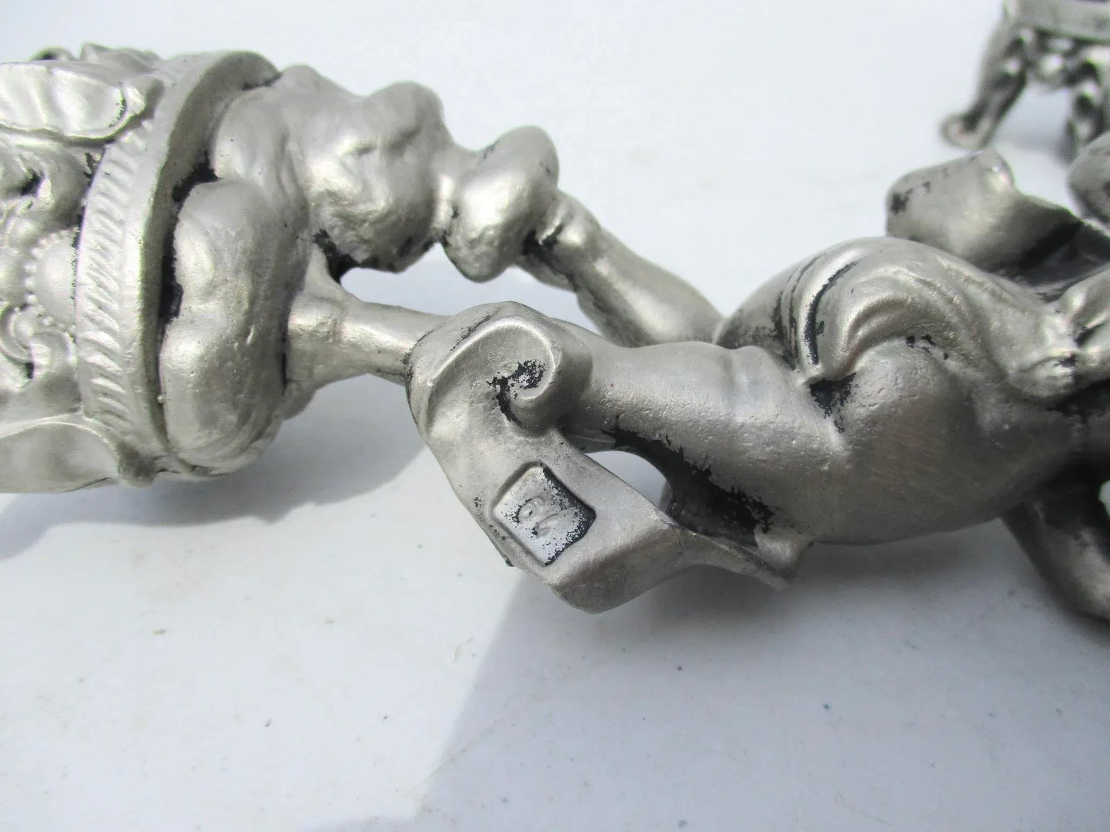 1980s Lead Musical Putti Figurines - a Pair - 6