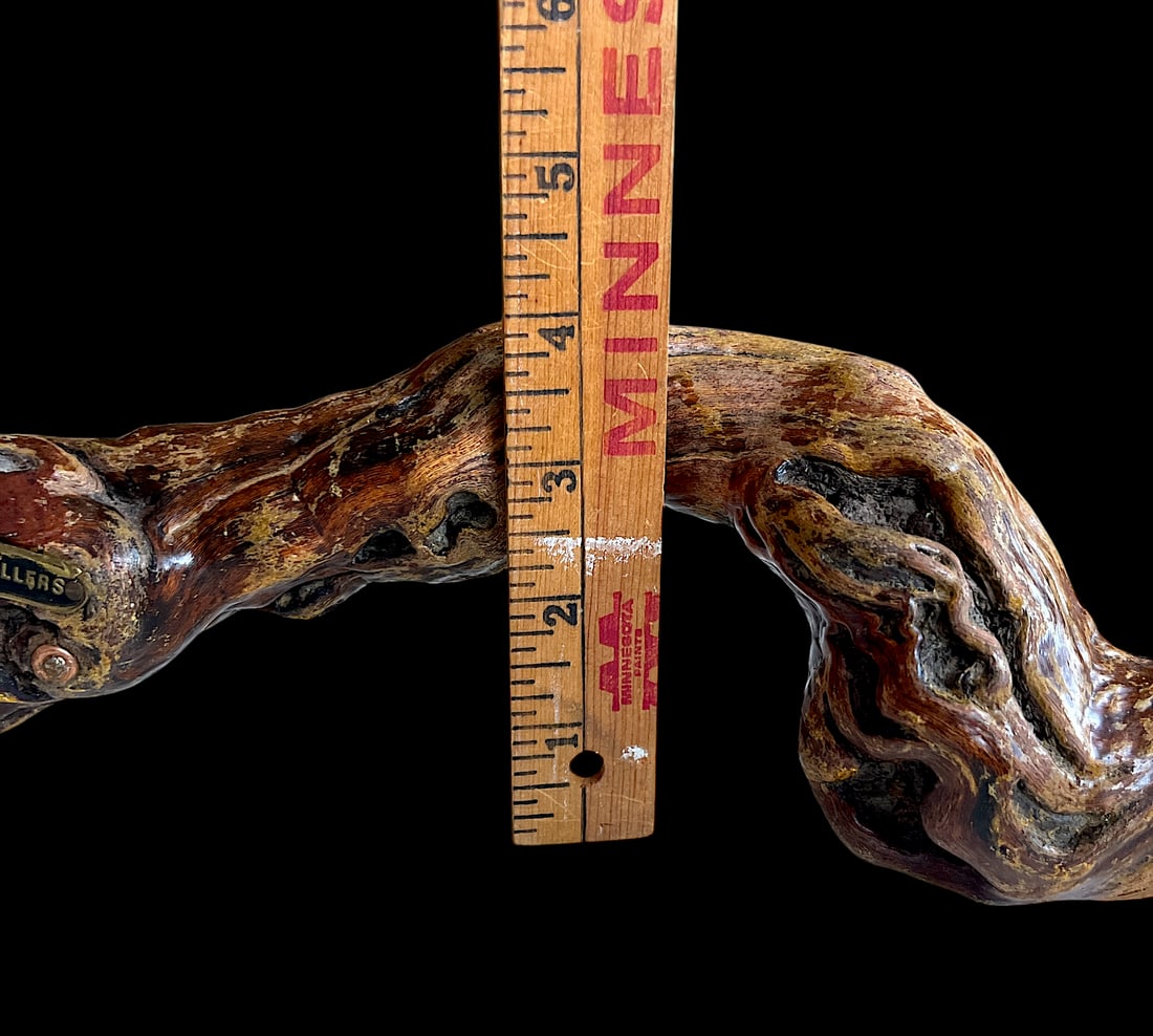 Vintage French Grape Vine Branch Wine Bottle Opener Corkscrew From Hautvillers - 6