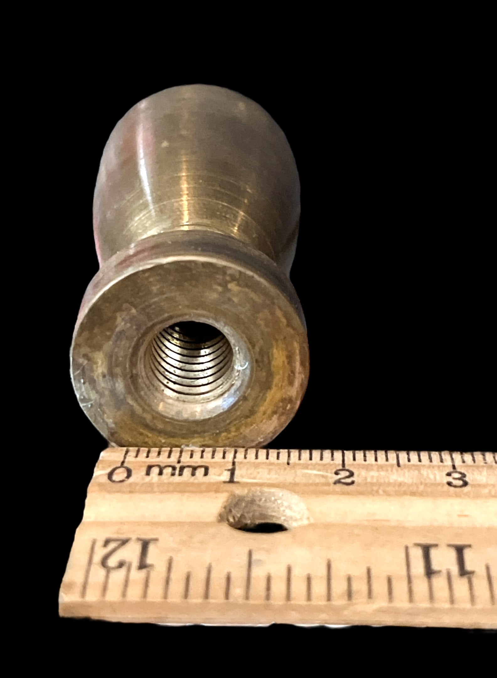 Vintage 1970s Solid Brass Urn Shaped Finial - 4