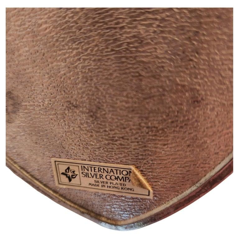 International Silver Vintage Velvet Heart Ring Box - 9