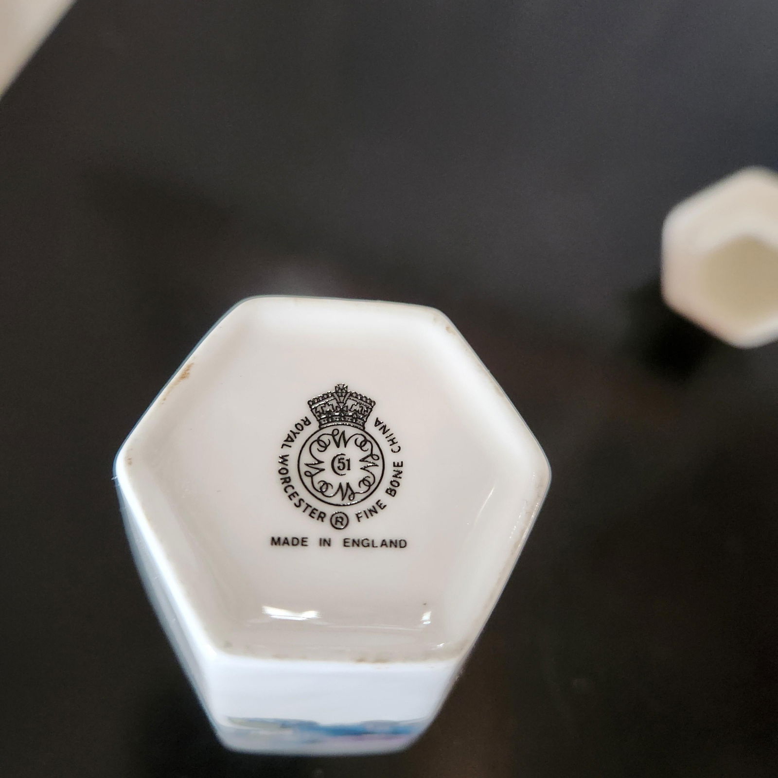 1970s Royal Worcester Bone China Petite Ginger Jar - 5