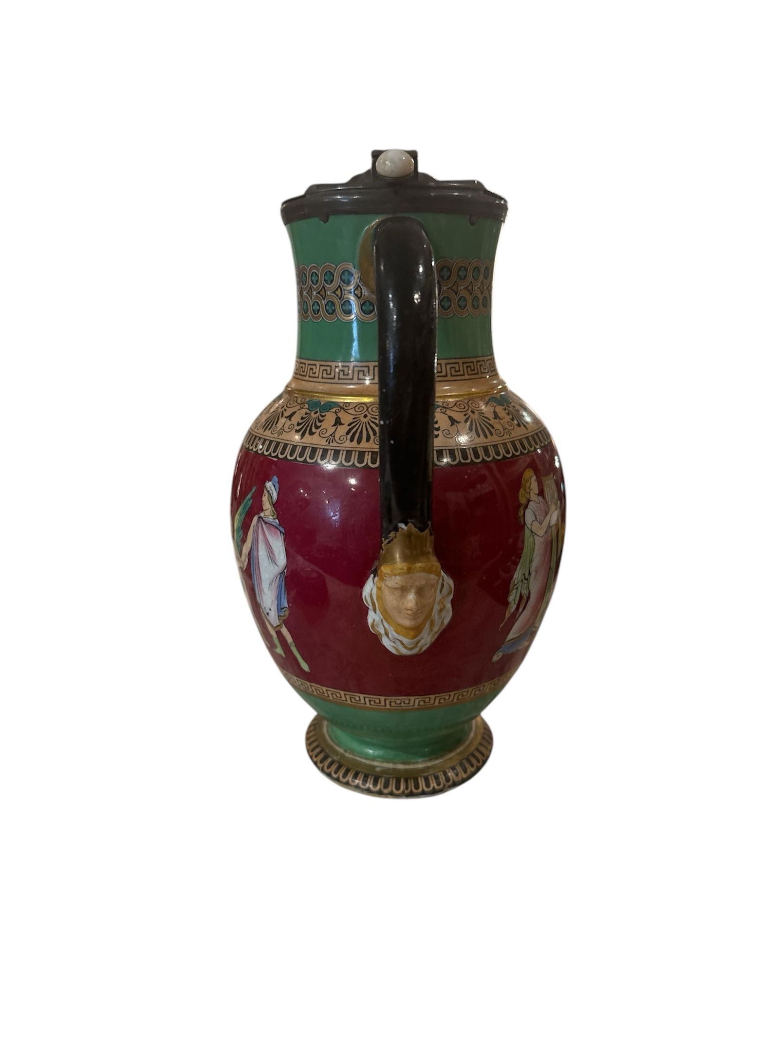 19th Century Pratt Ware Pitcher - 7