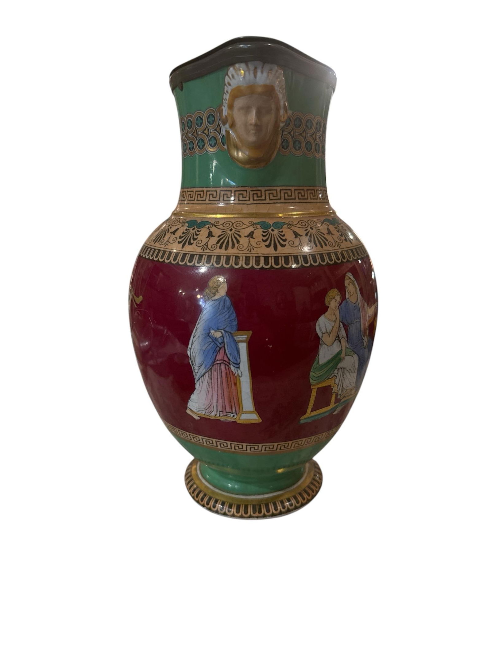 19th Century Pratt Ware Pitcher - 8