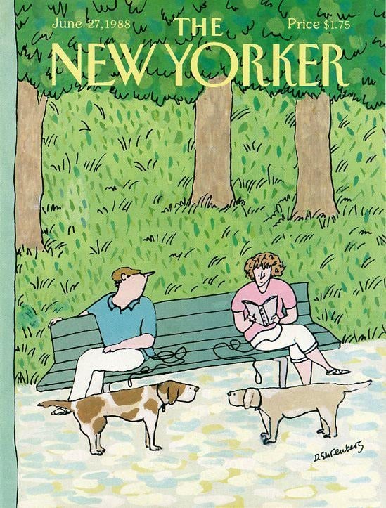 1988 Vintage New Yorker Cover, June 27 (Devera Ehrenberg), Original New Yorker Magazine Cover, City - 2