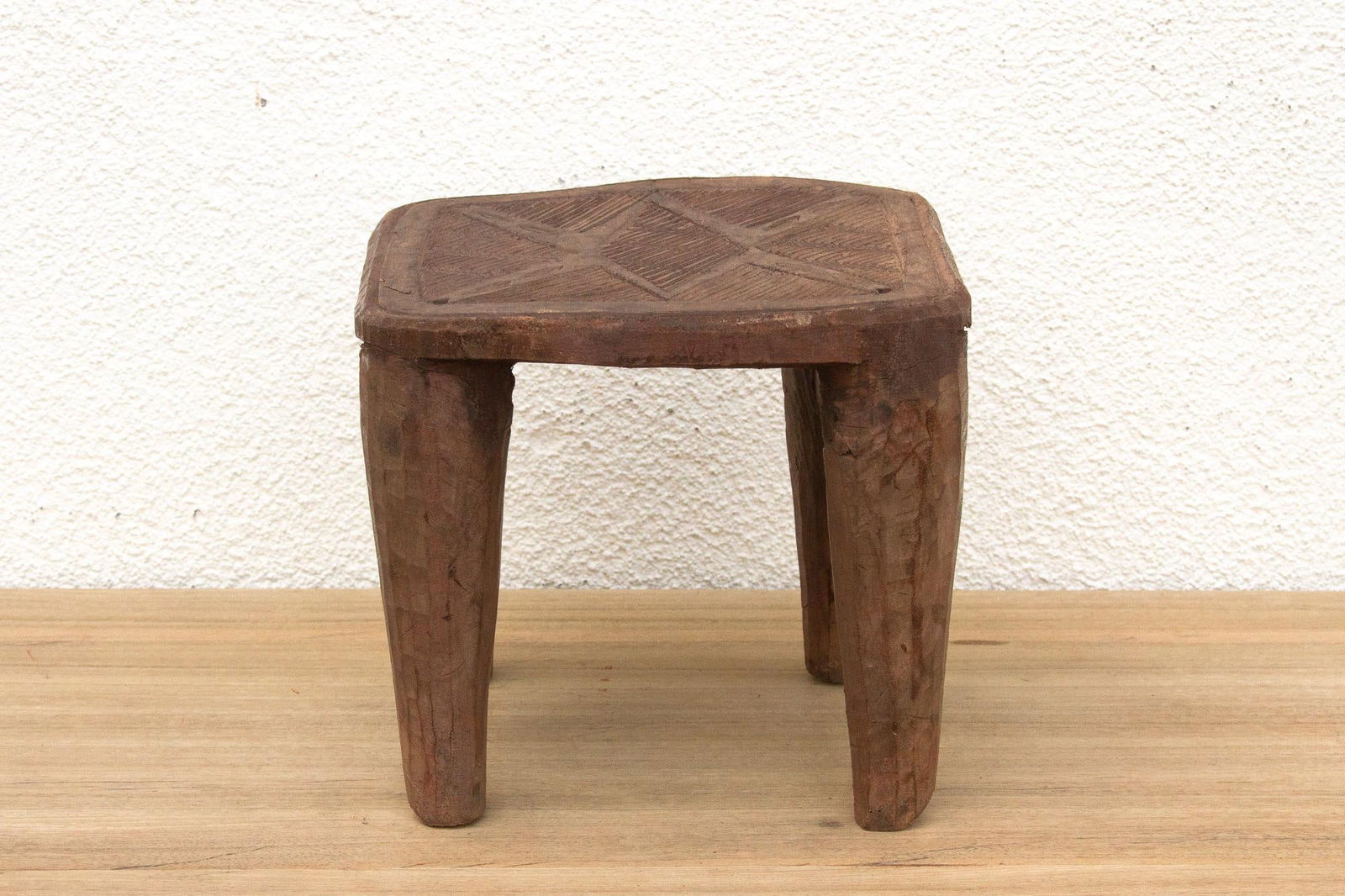 Nupe Carved Stool, Earth's Embrace - 5