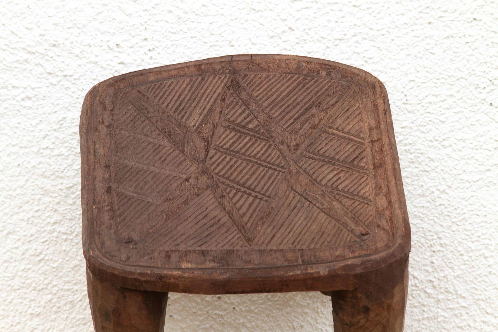 Nupe Carved Stool, Earth's Embrace - 8